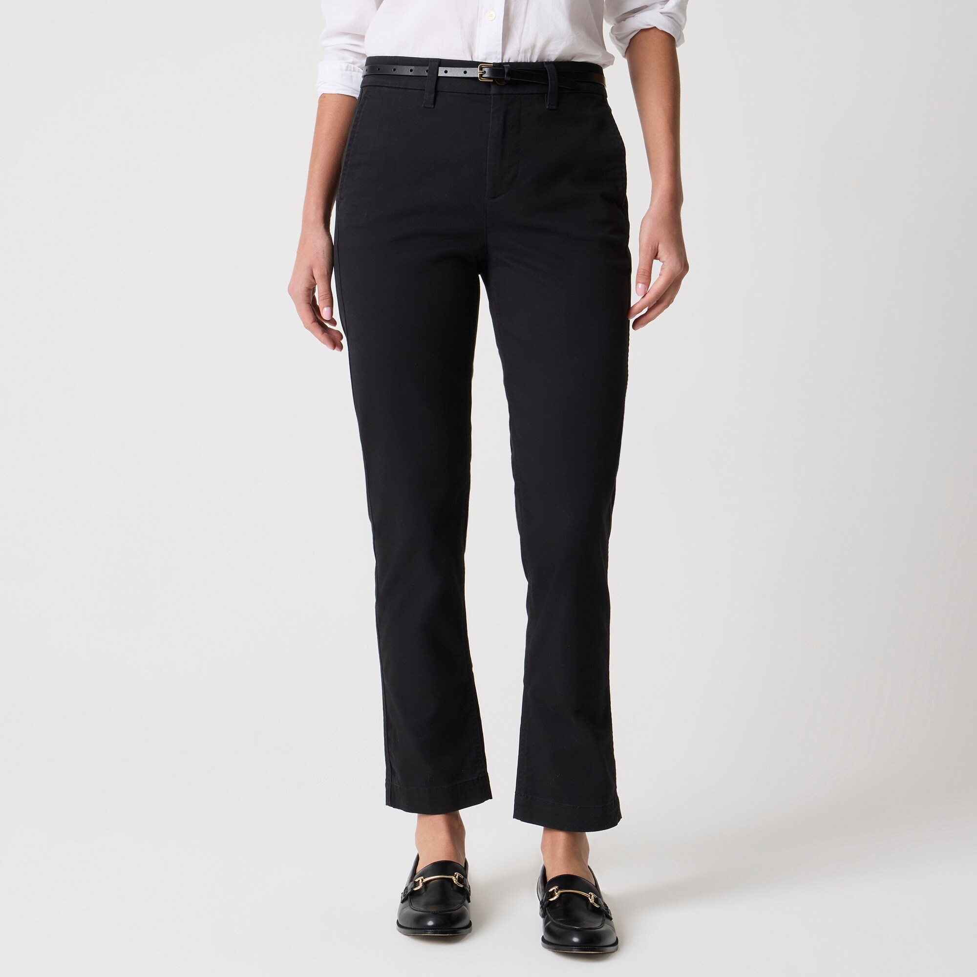 Petite high-rise girlfriend chino pant