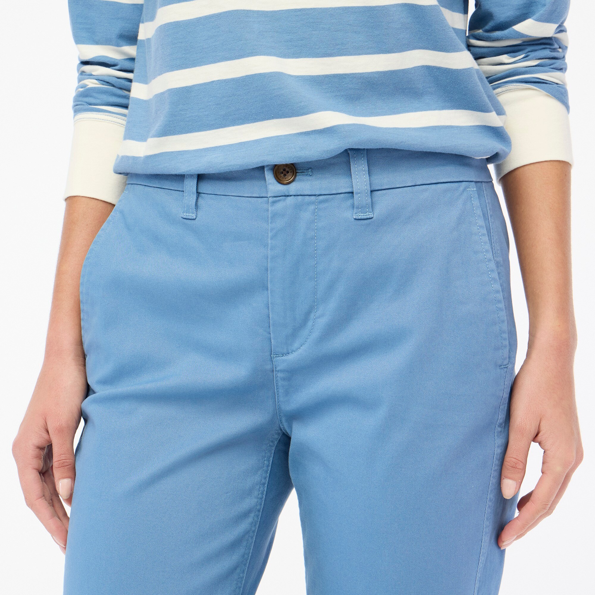 Petite high-rise girlfriend chino pant