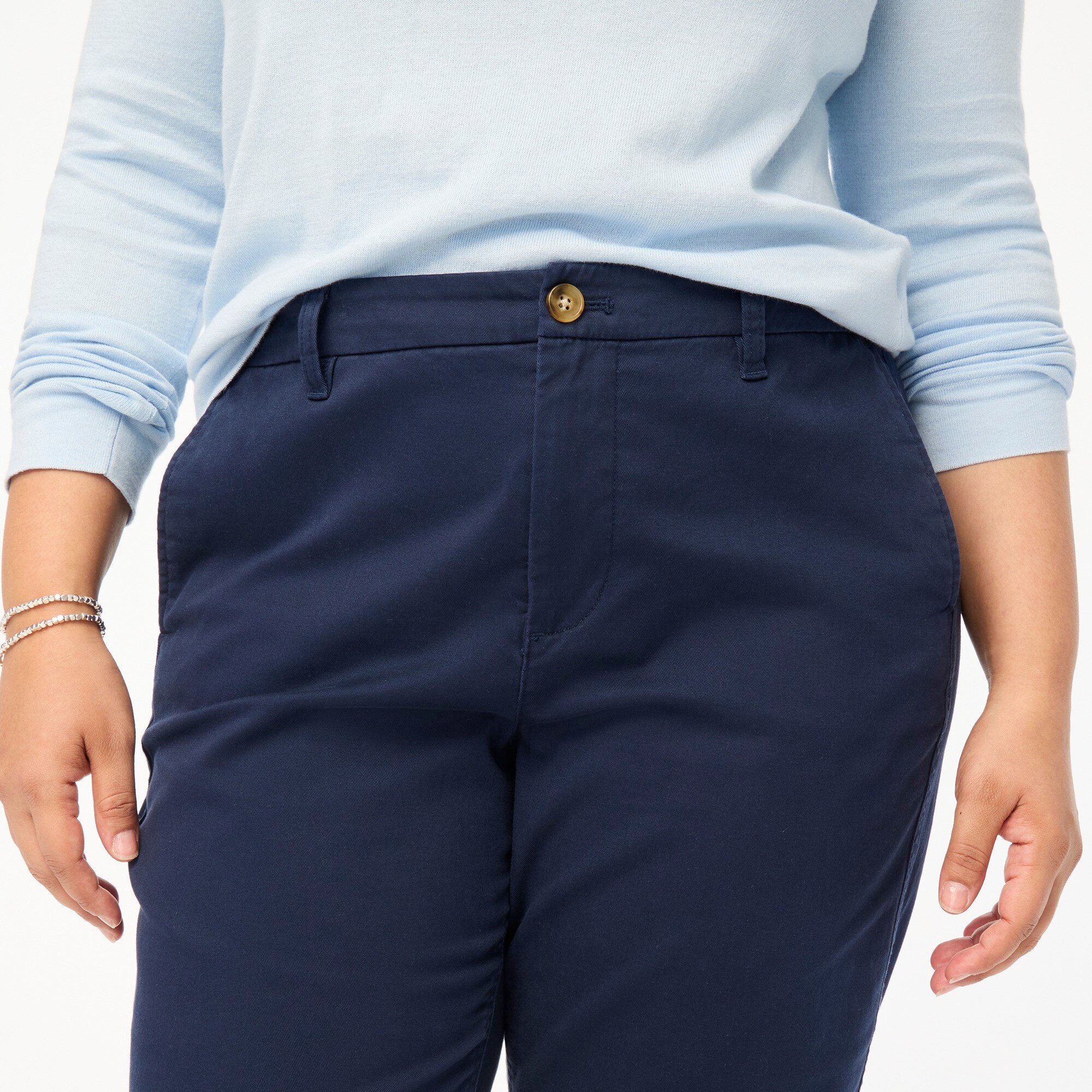 High-rise Girlfriend Chino Pant For Women | Factory