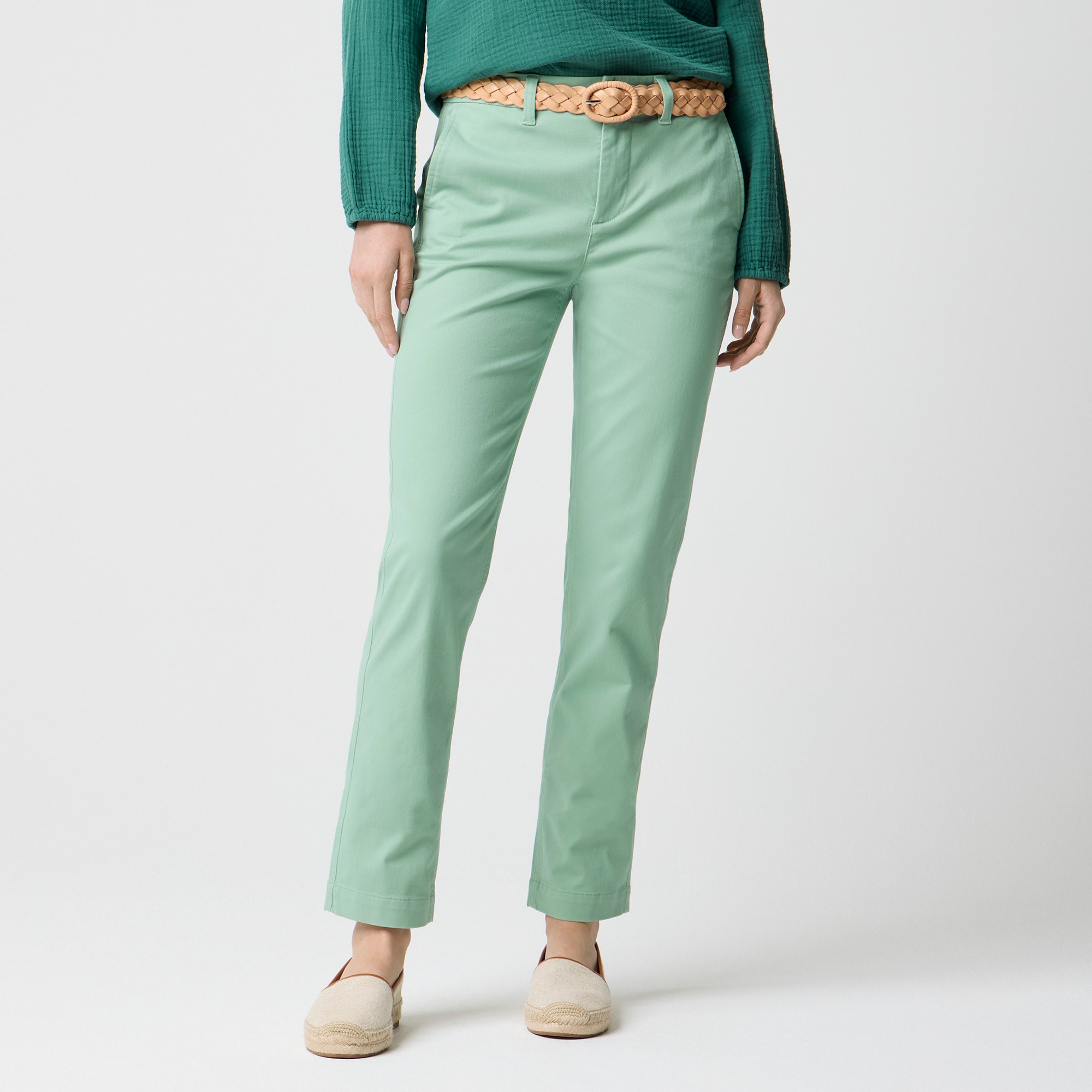 womens High-rise girlfriend chino pant