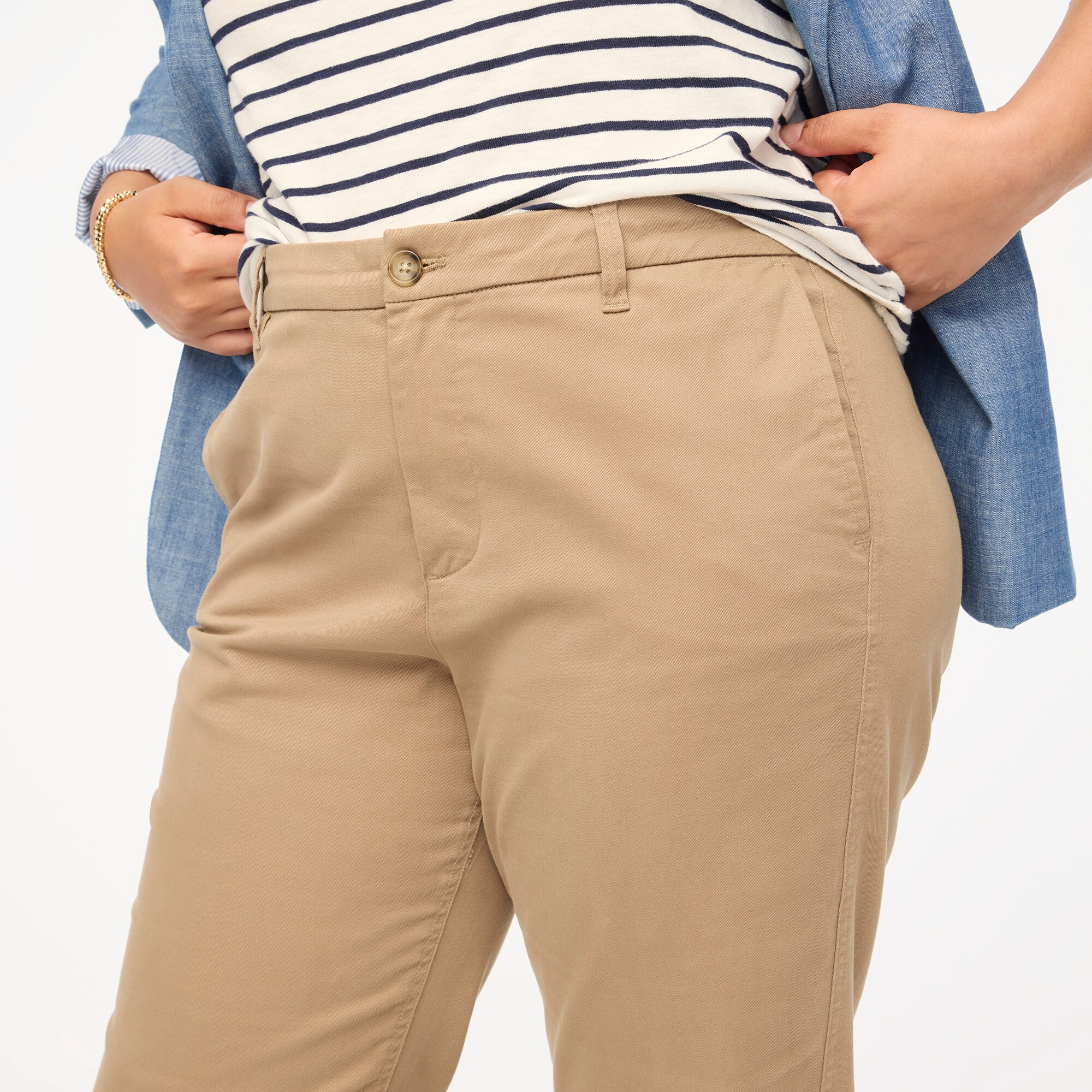 High-rise girlfriend chino pant