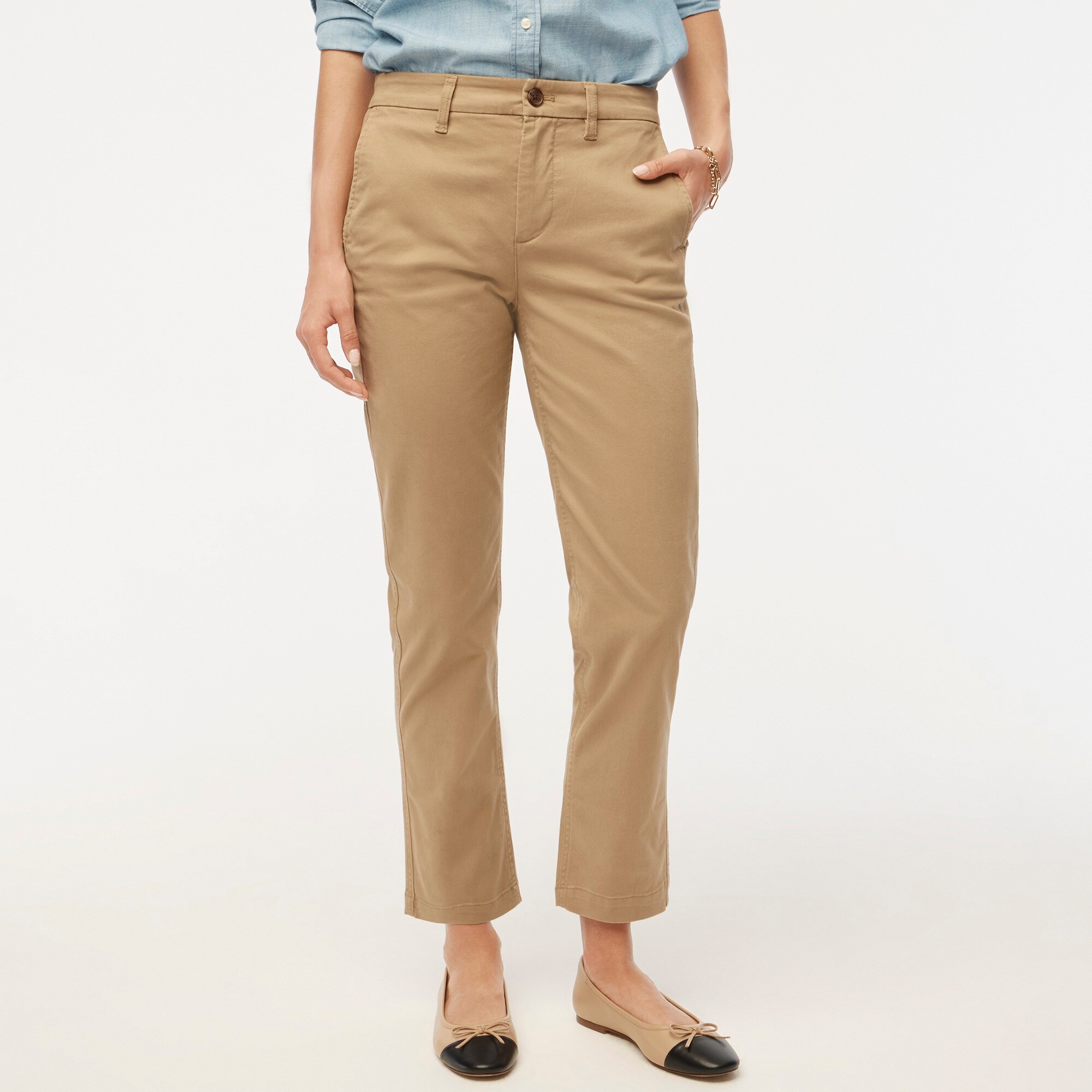  Petite high-rise girlfriend chino pant