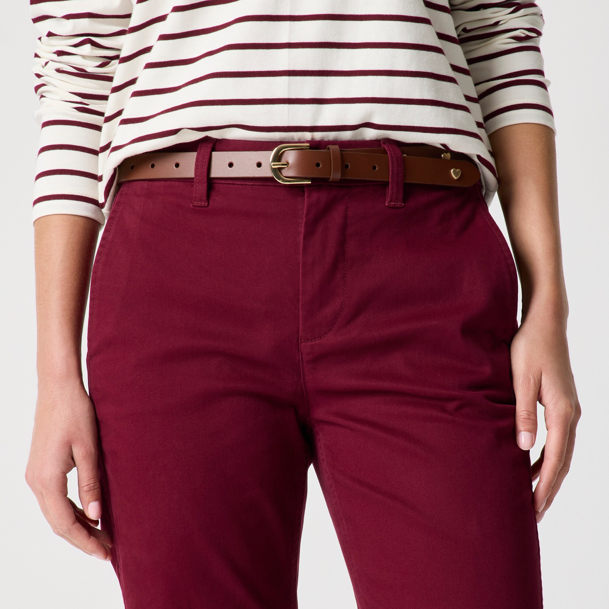 High-rise girlfriend chino pant