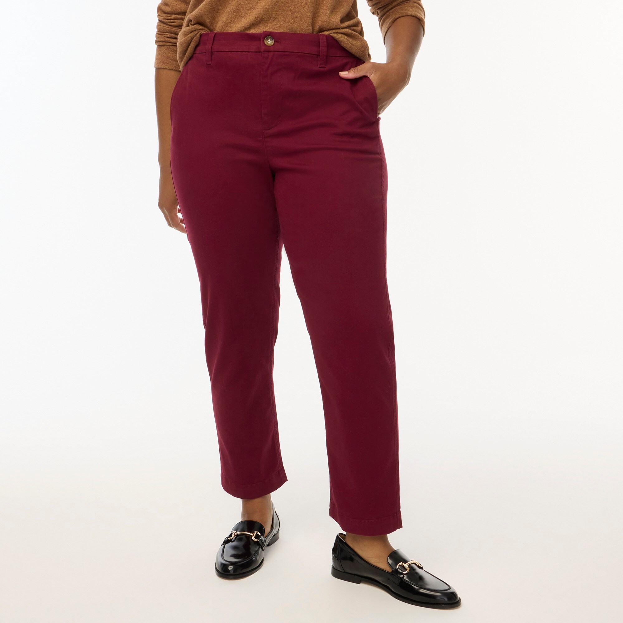 High-rise girlfriend chino pant