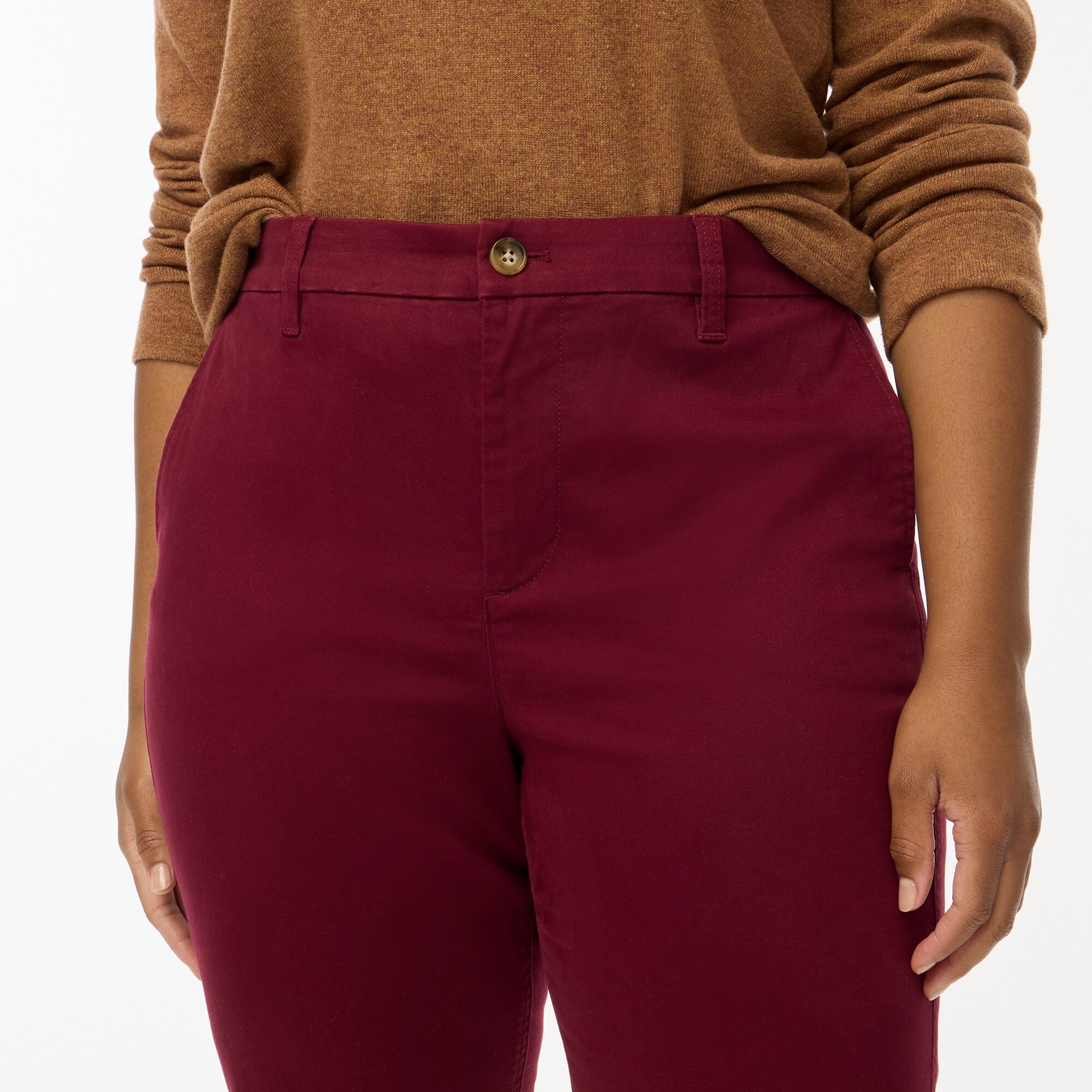High-rise girlfriend chino pant