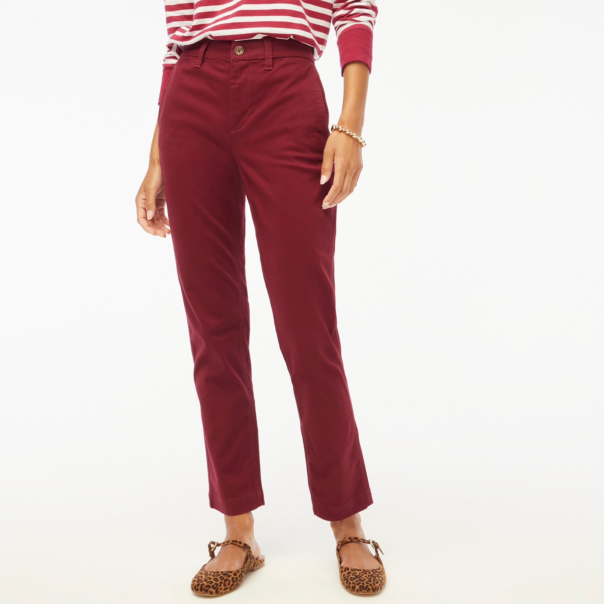 High-rise girlfriend chino pant