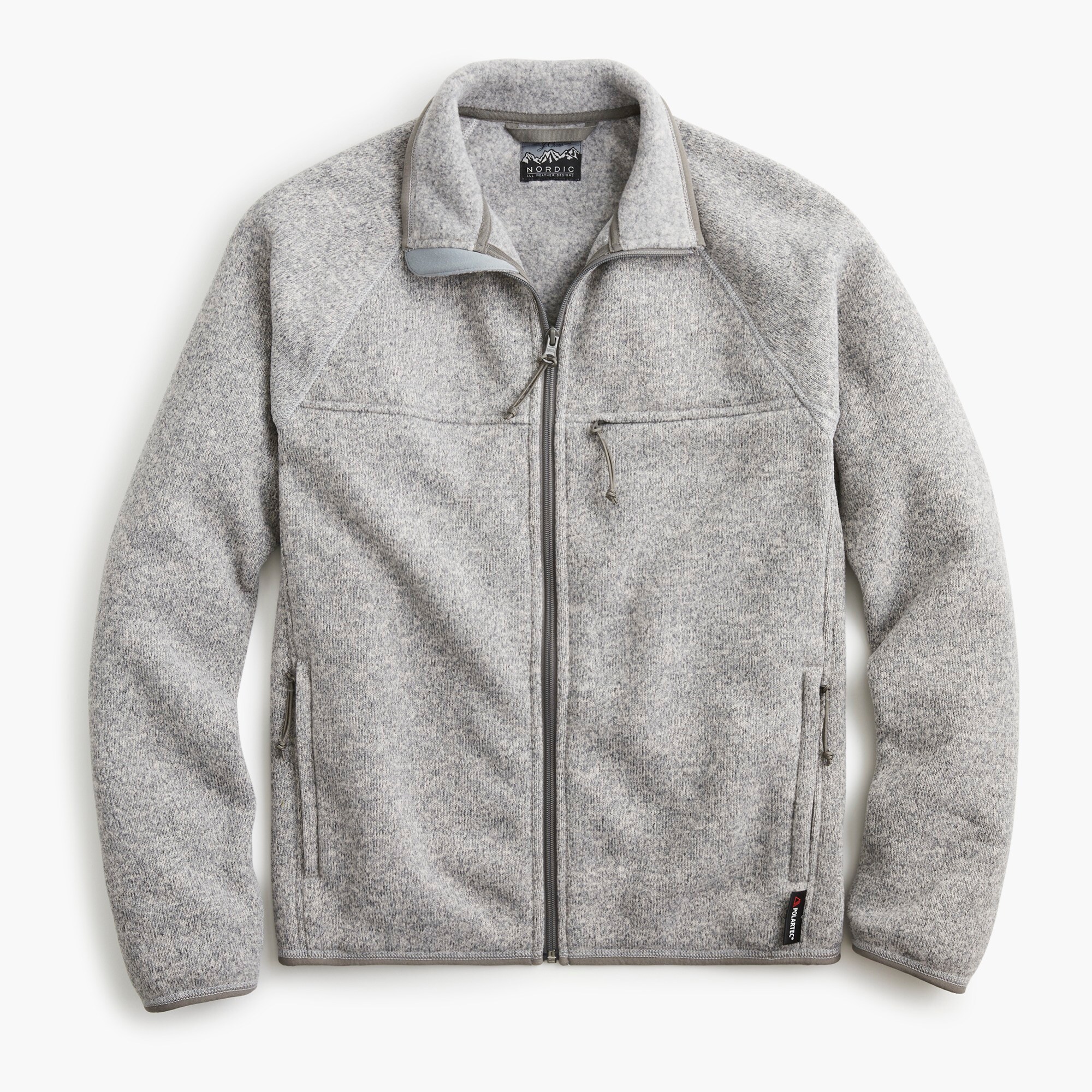 J.Crew Nordic Full zip Jacket In Polartec Sweater Fleece For Men