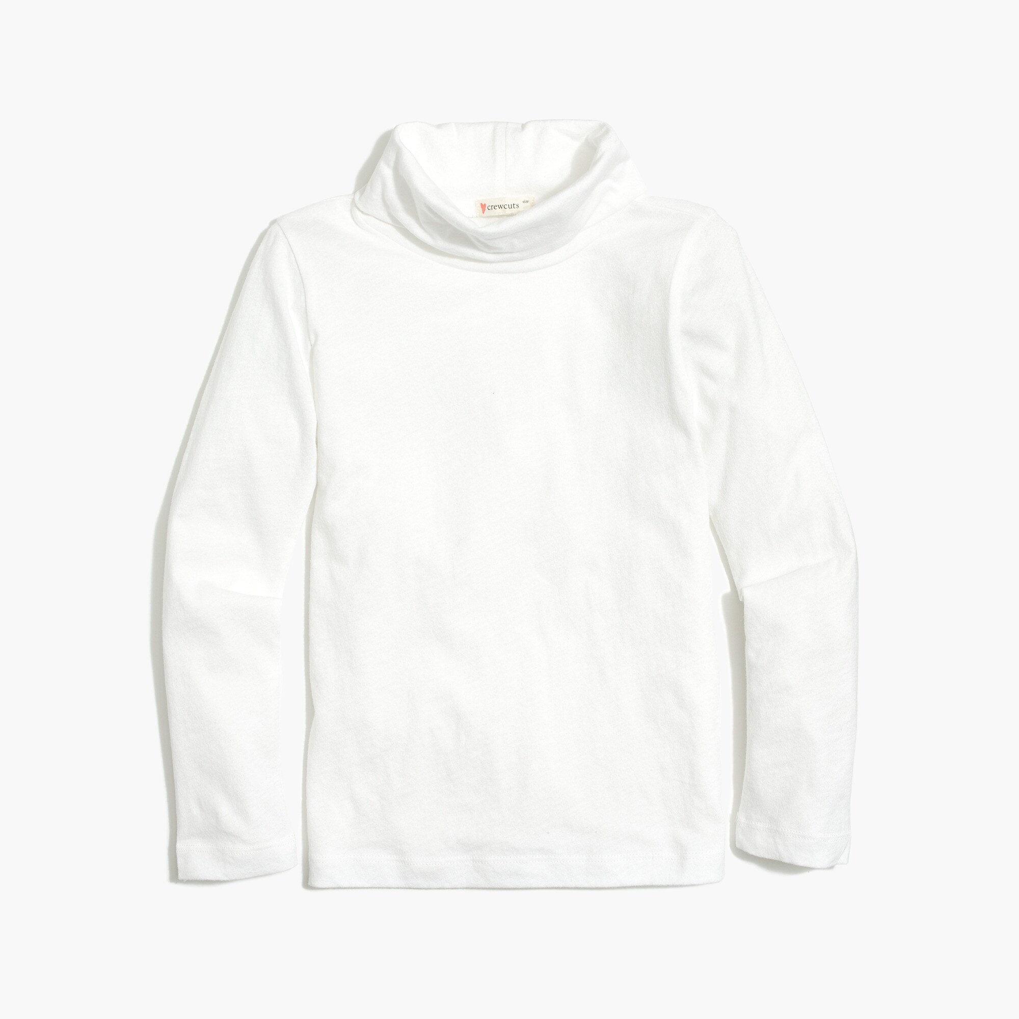 Girls' jersey tissue turtleneck