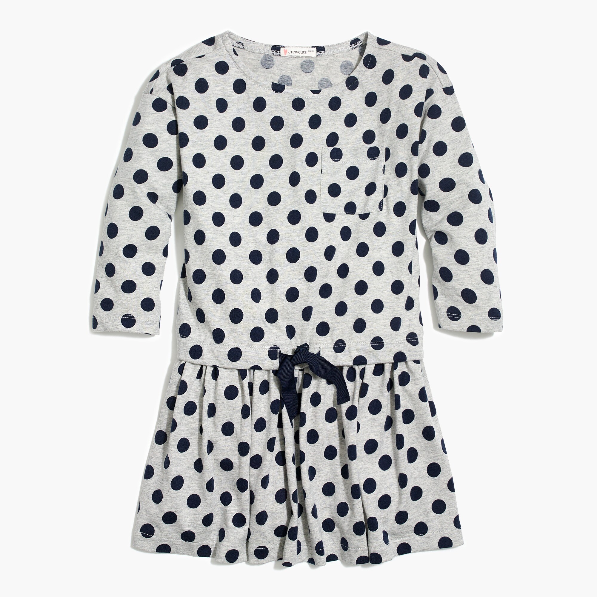Girls' polka-dot dress