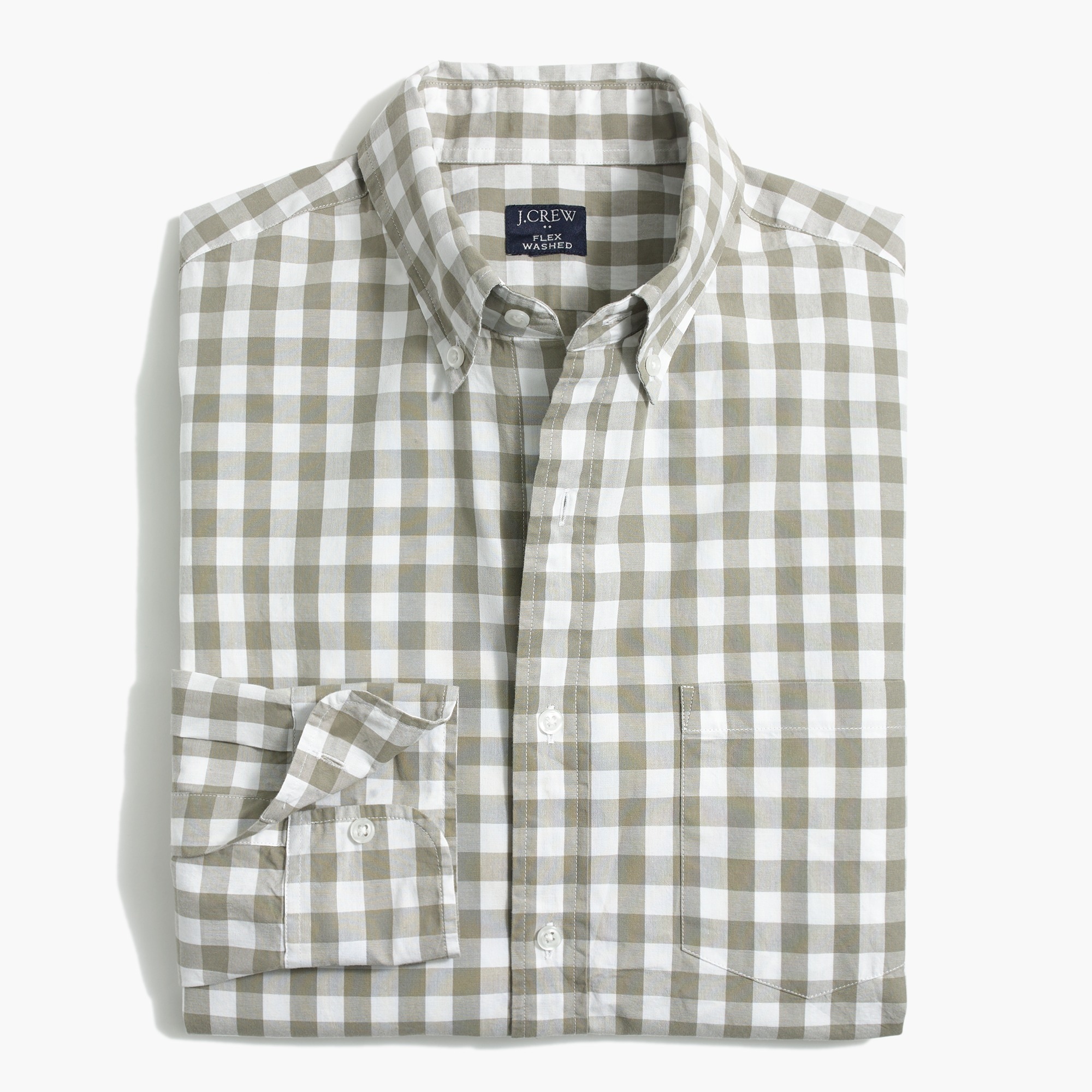 Gingham regular flex casual shirt