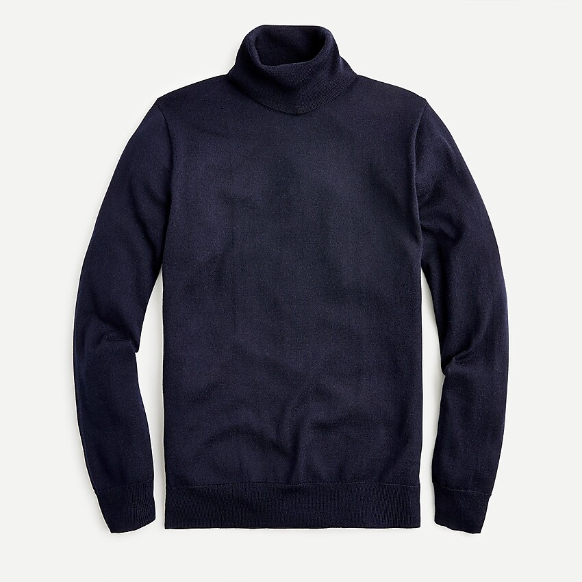 J.Crew: Washable Merino Wool Turtleneck Sweater For Men