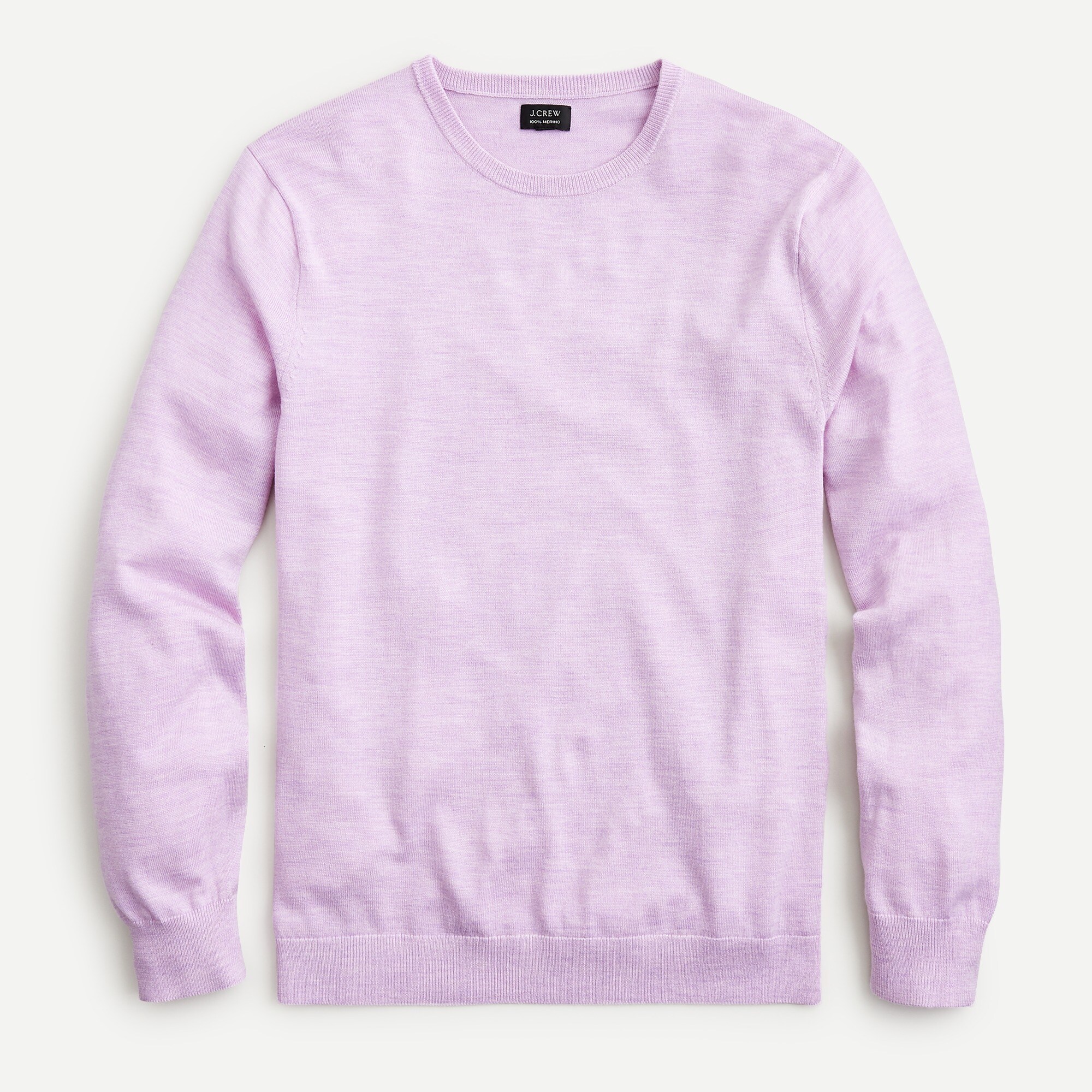 Washable merino wool crewneck sweater
