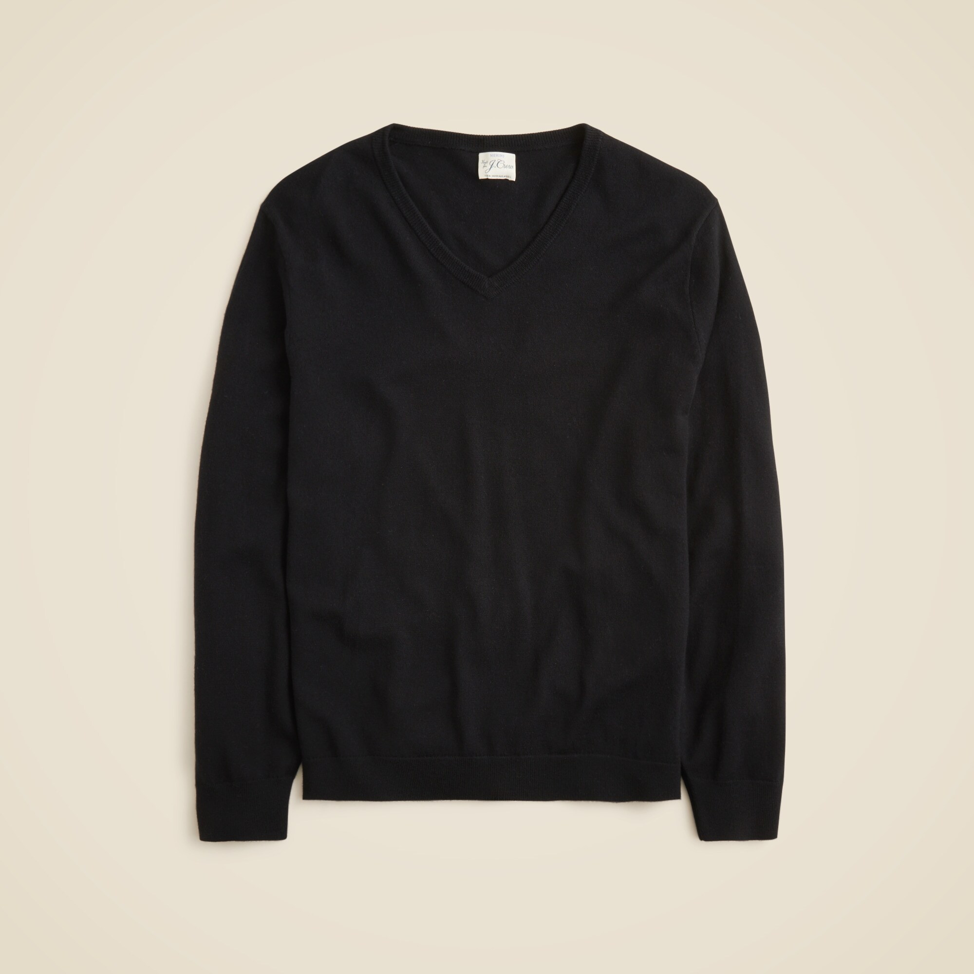 Merino wool V neck sweater