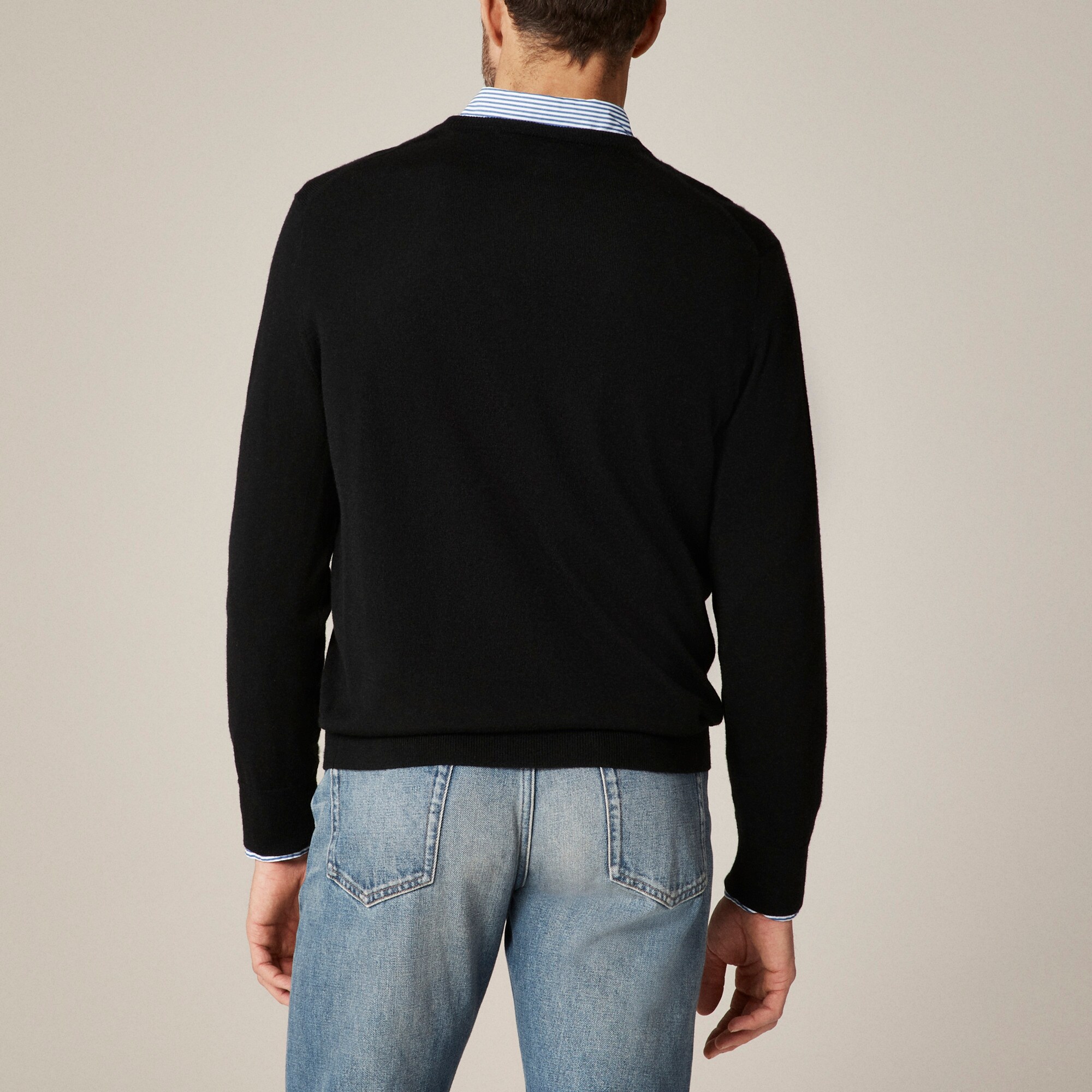 Merino wool V-neck sweater