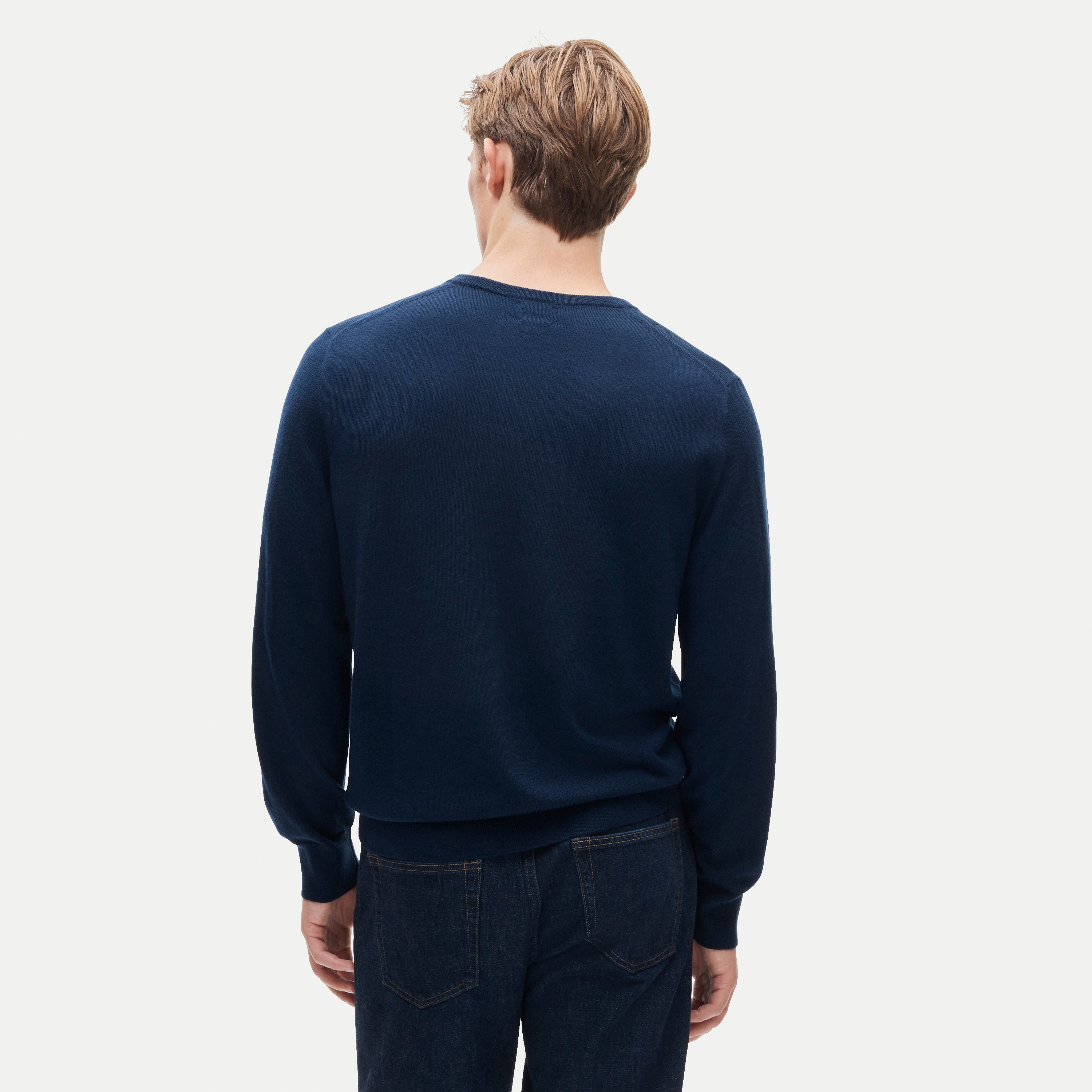 Merino wool V-neck sweater