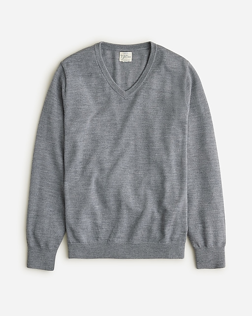 mens Merino wool V-neck sweater