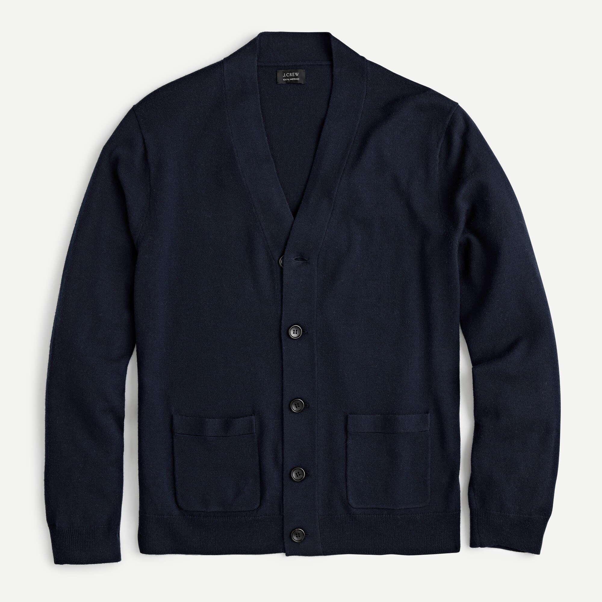 Washable merino wool cardigan sweater
