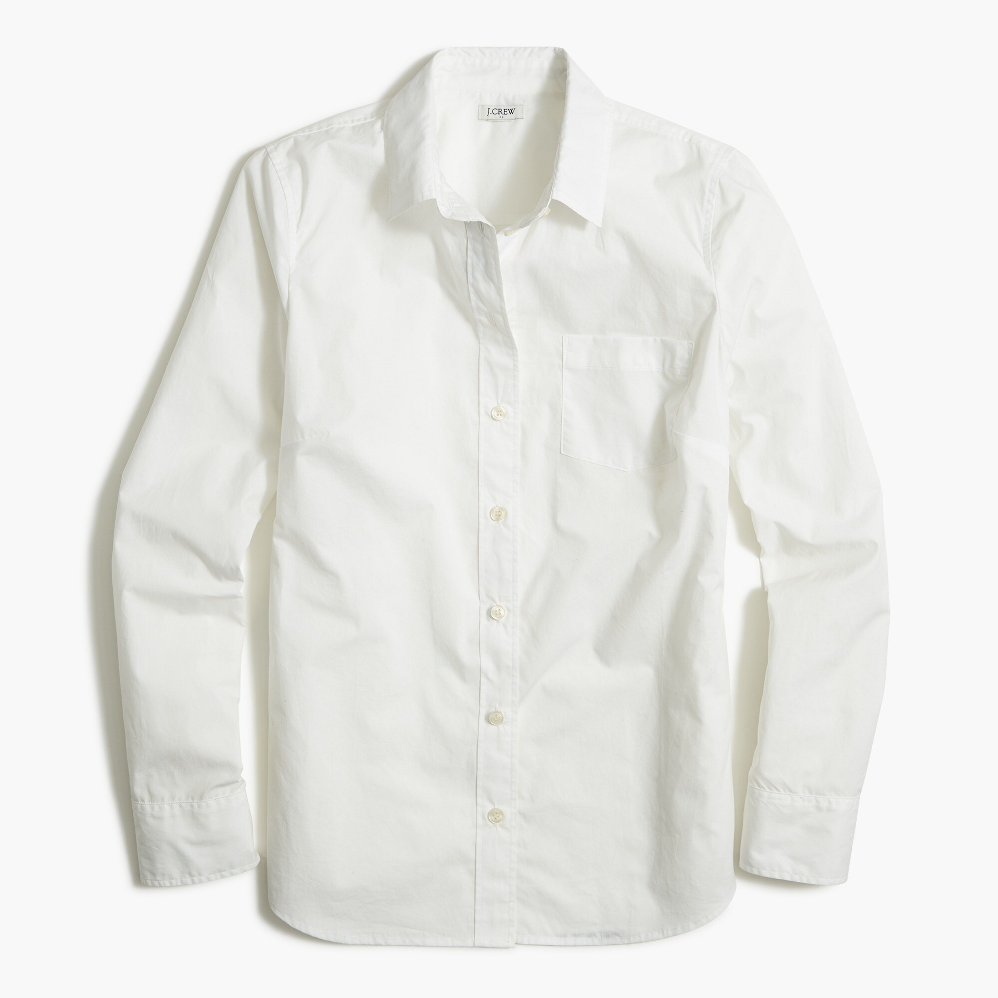 Button-up cotton poplin shirt in signature fit