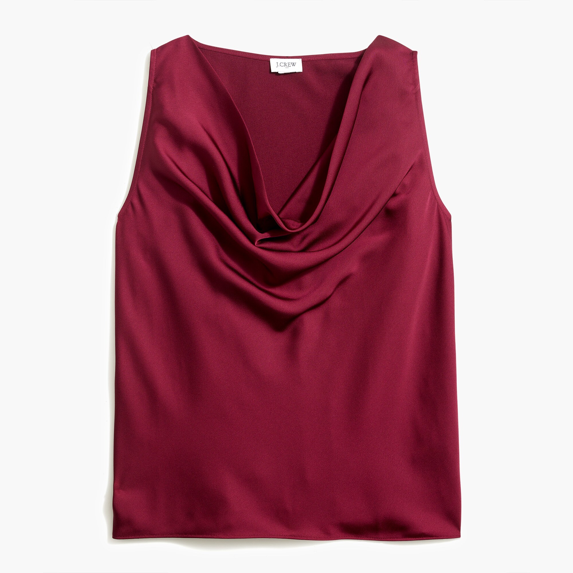 Sleeveless cowlneck top
