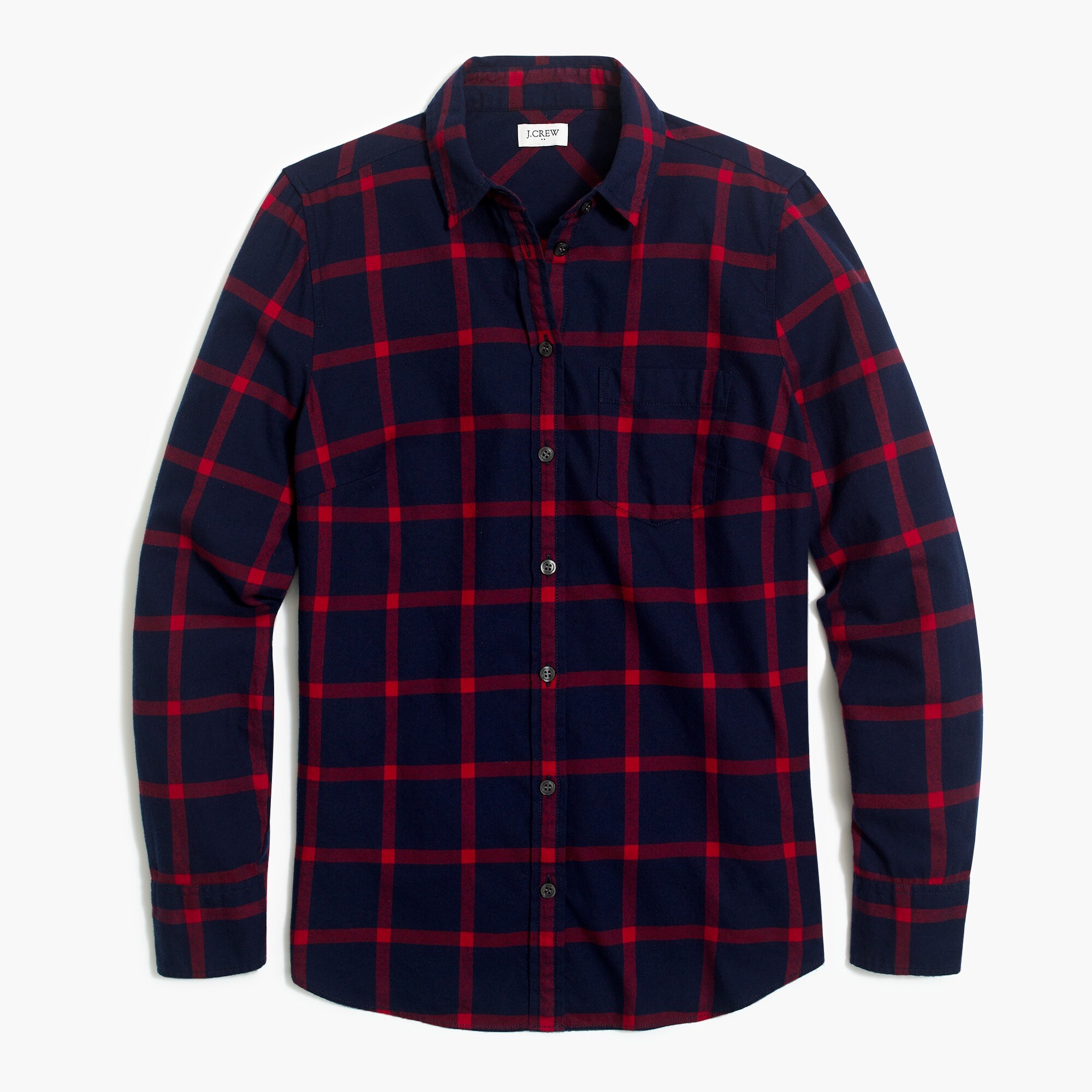 Flannel shirt in boyfriend fit