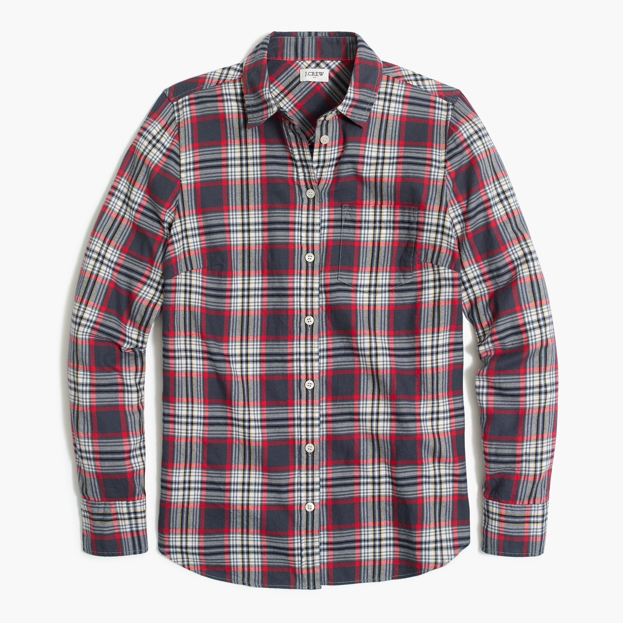 Flannel shirt in boyfriend fit