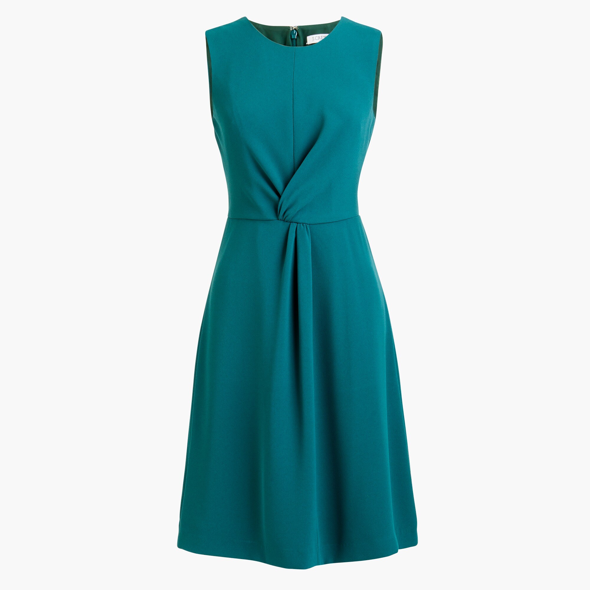 Knot-front sheath dress
