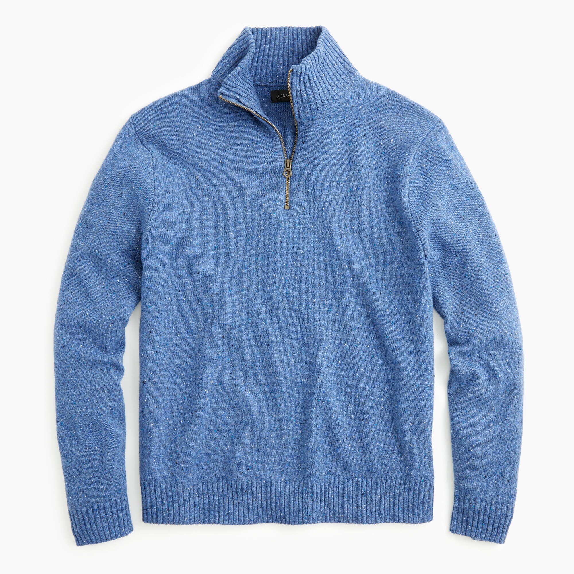 Rugged Merino Wool Donegal Half-zip Sweater For Men | J.Crew