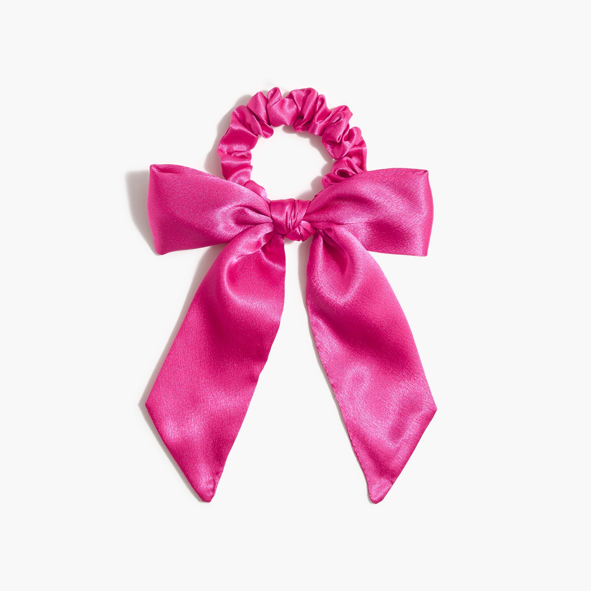 Girls' satin bow scrunchie