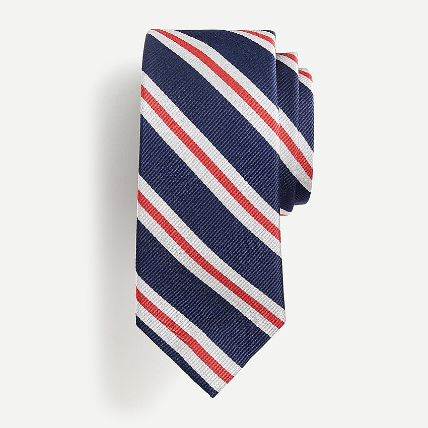 J.Crew: Boys' Silk Tie In Old-school Stripe For Boys