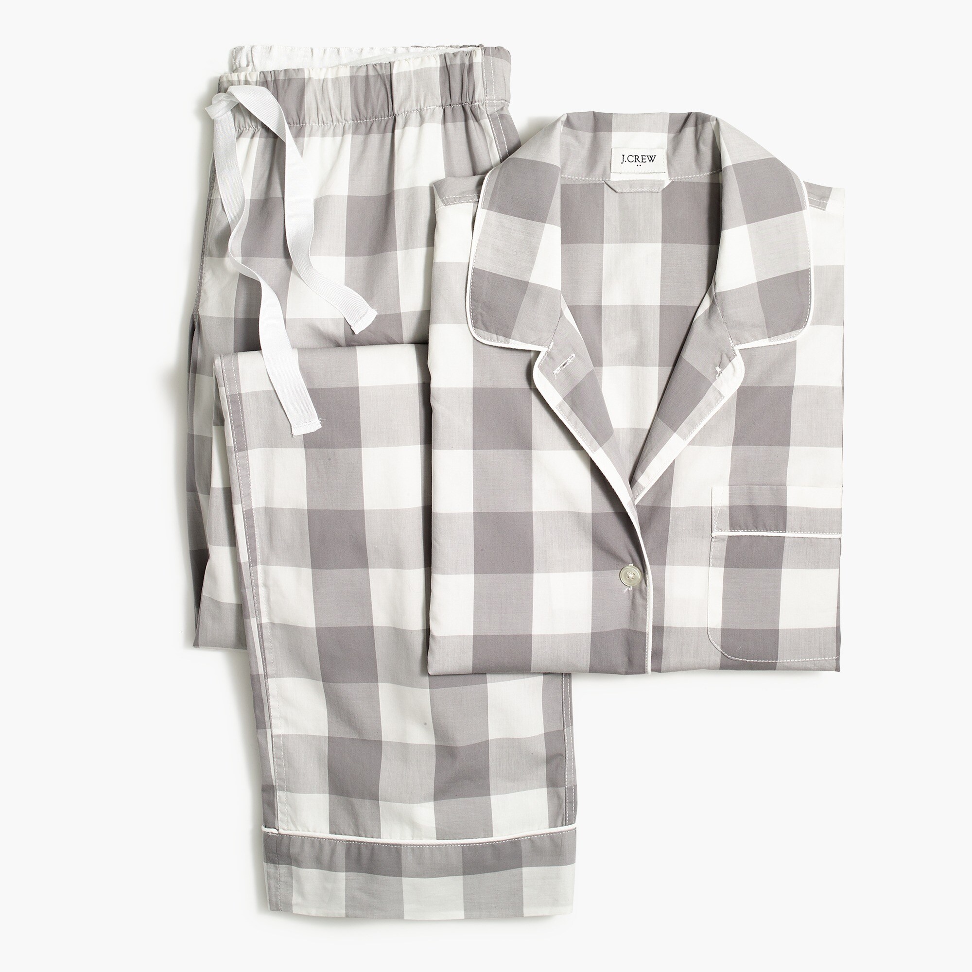 printed sleep set in end-on-end cotton for women