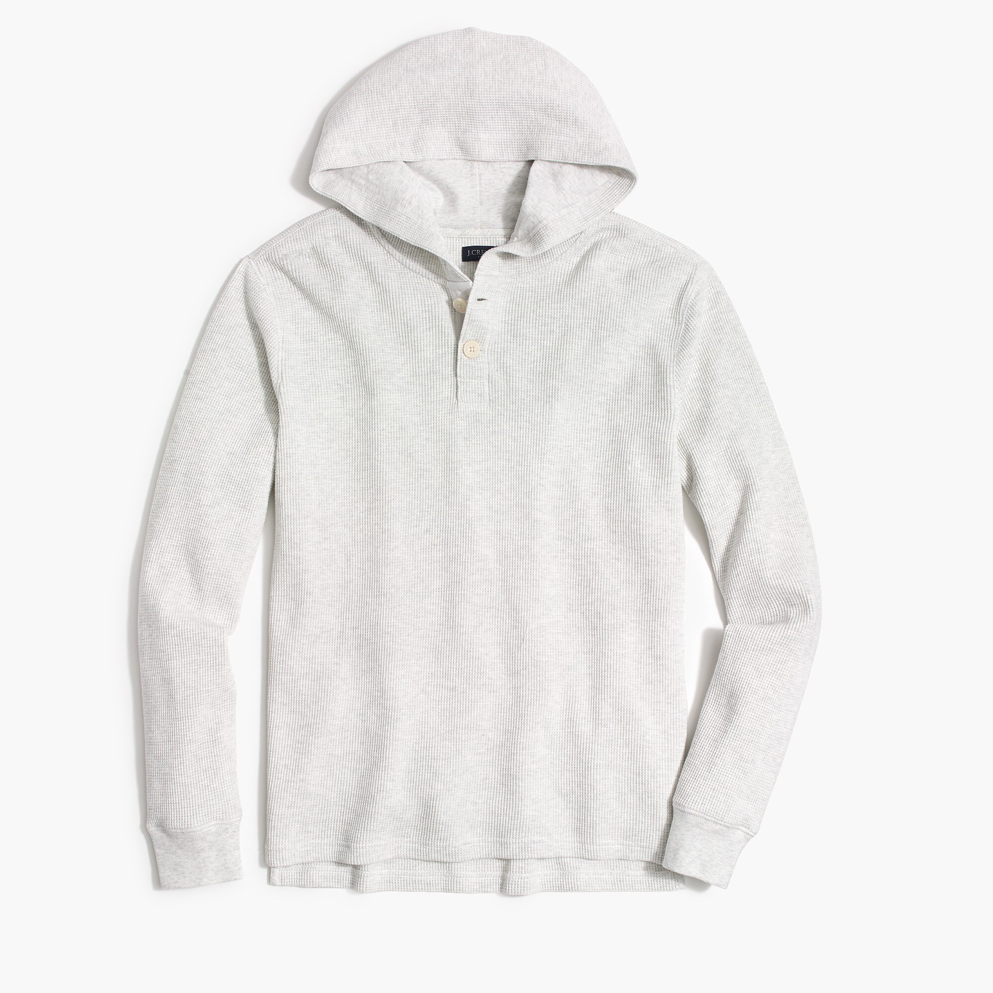 Thermal henley hoodie