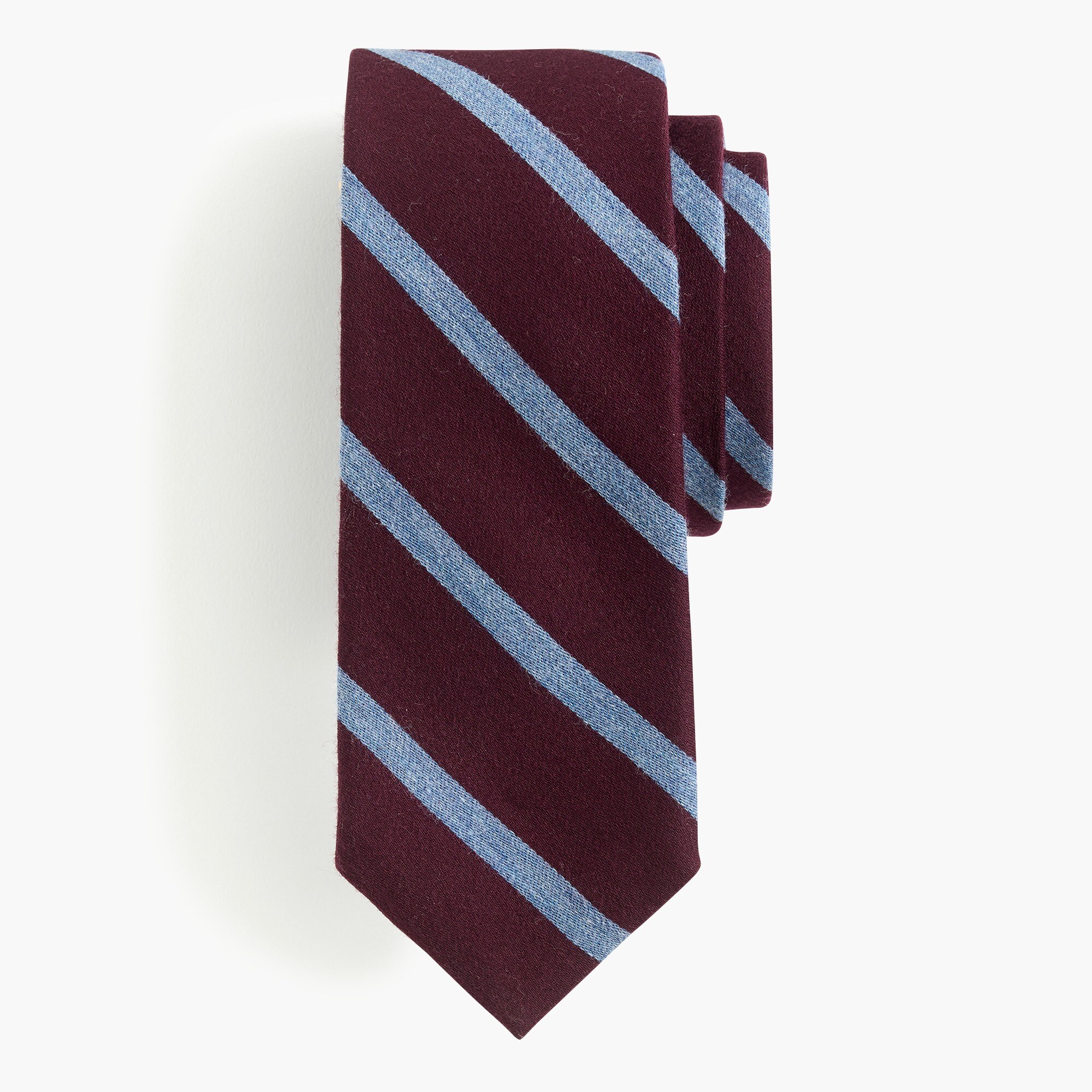 Wool stripe tie
