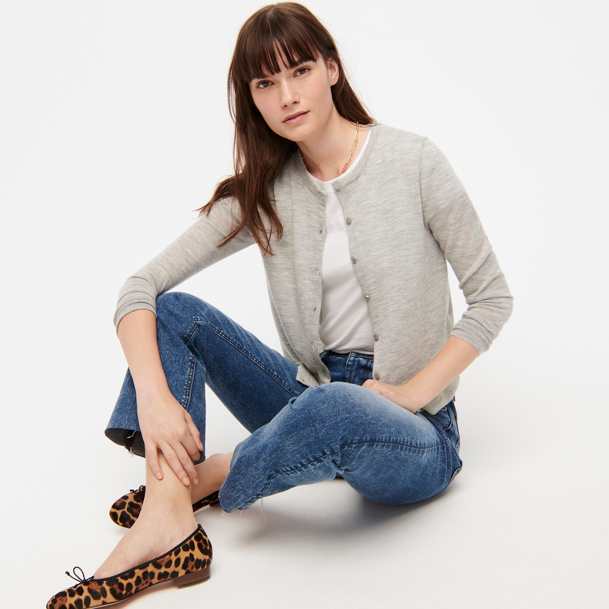 j crew featherweight cashmere cardigan