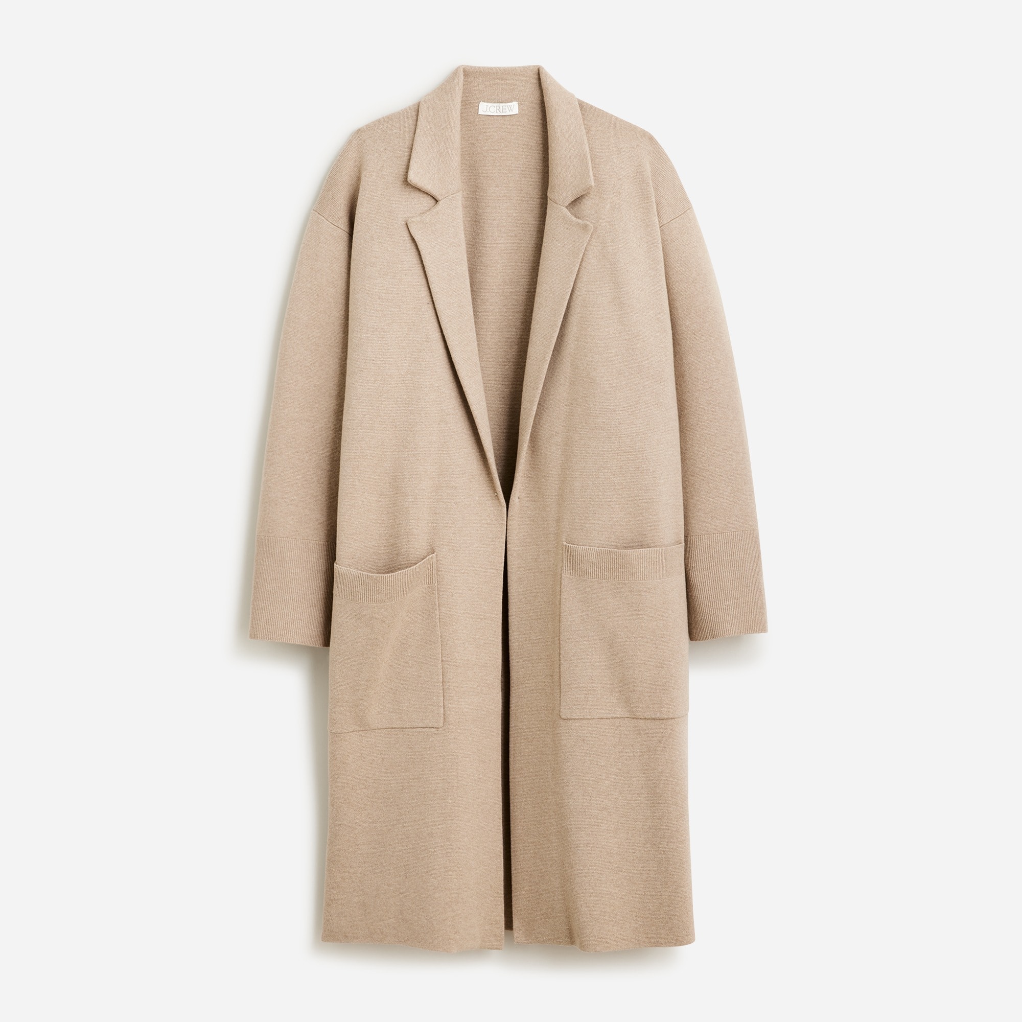 Ella open-front long sweater-blazer