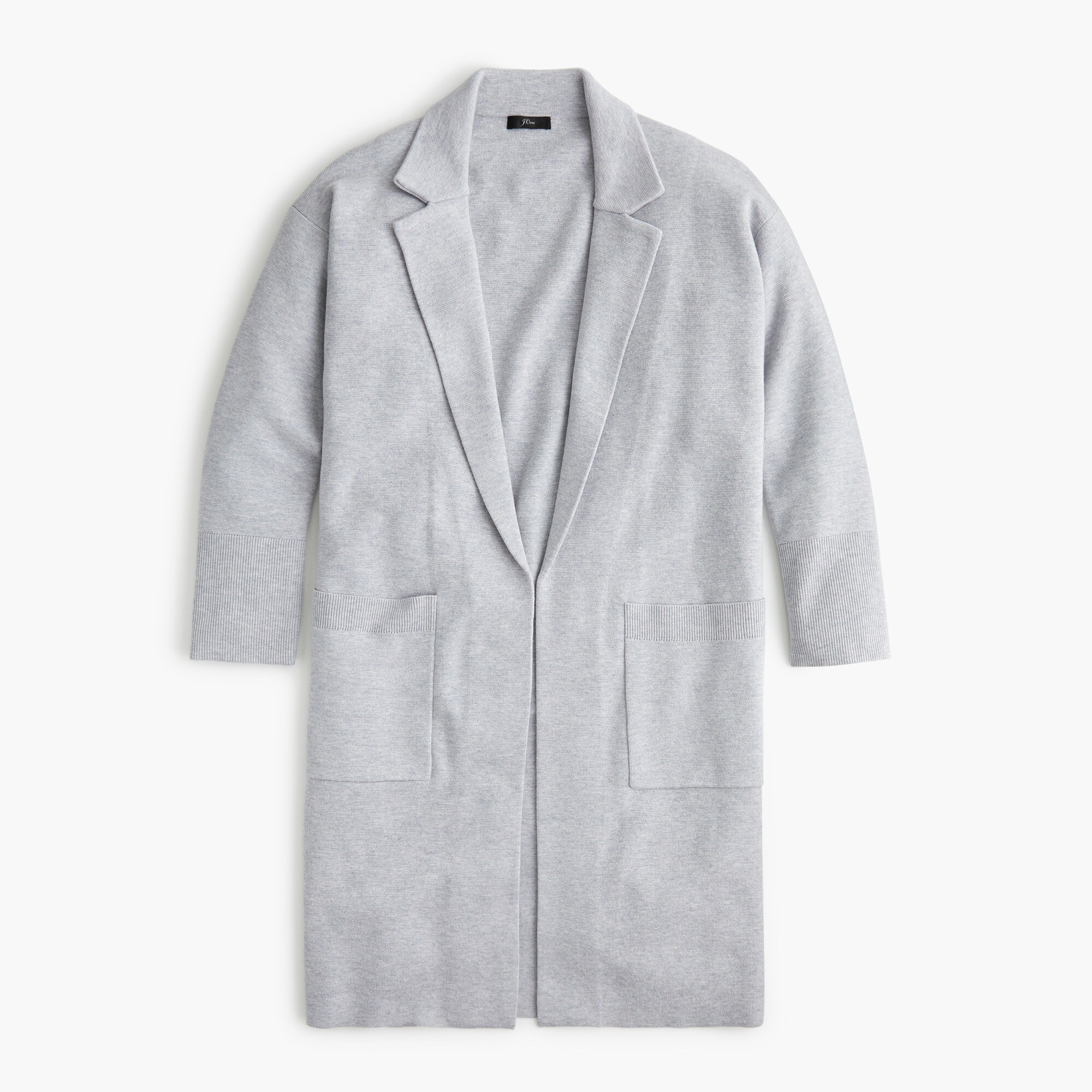 j.crew: ella open-front long sweater-blazer. #fallfashion #heathergrey #cardigans #jcrew