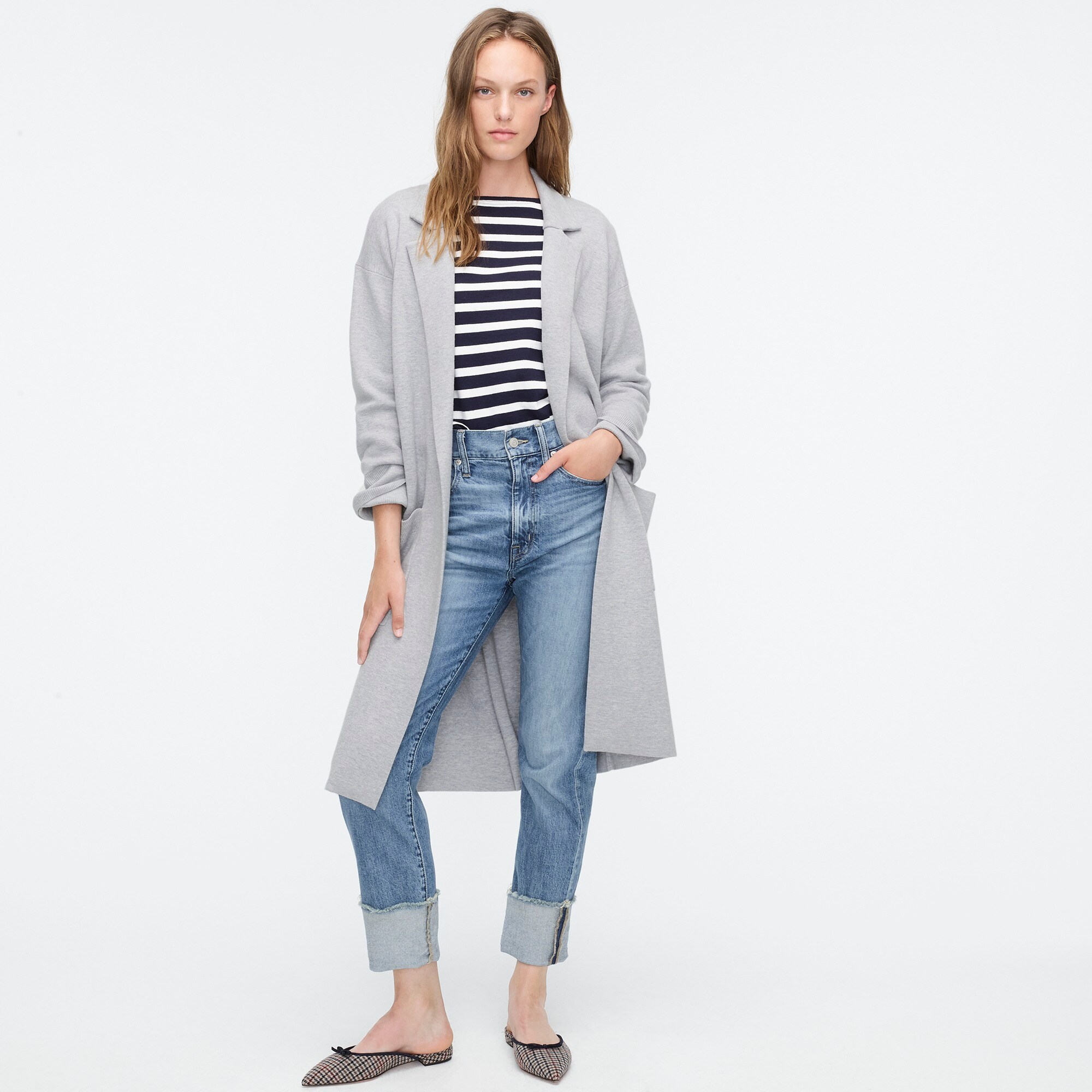j.crew: ella open-front long sweater-blazer. #jcrew #fallfashion #sweaters #cardigans