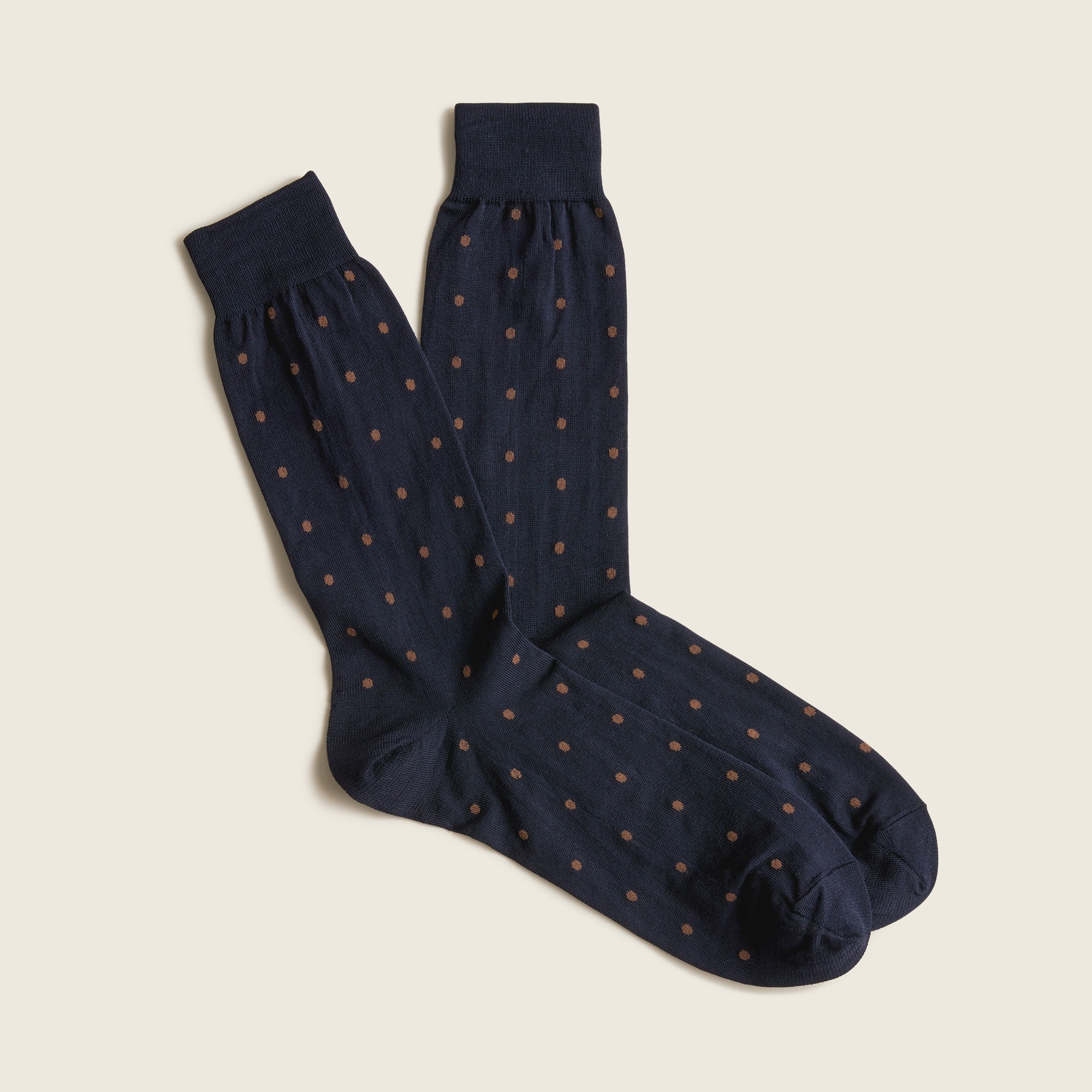 J.Crew: Polka Dot Dress Socks For Men