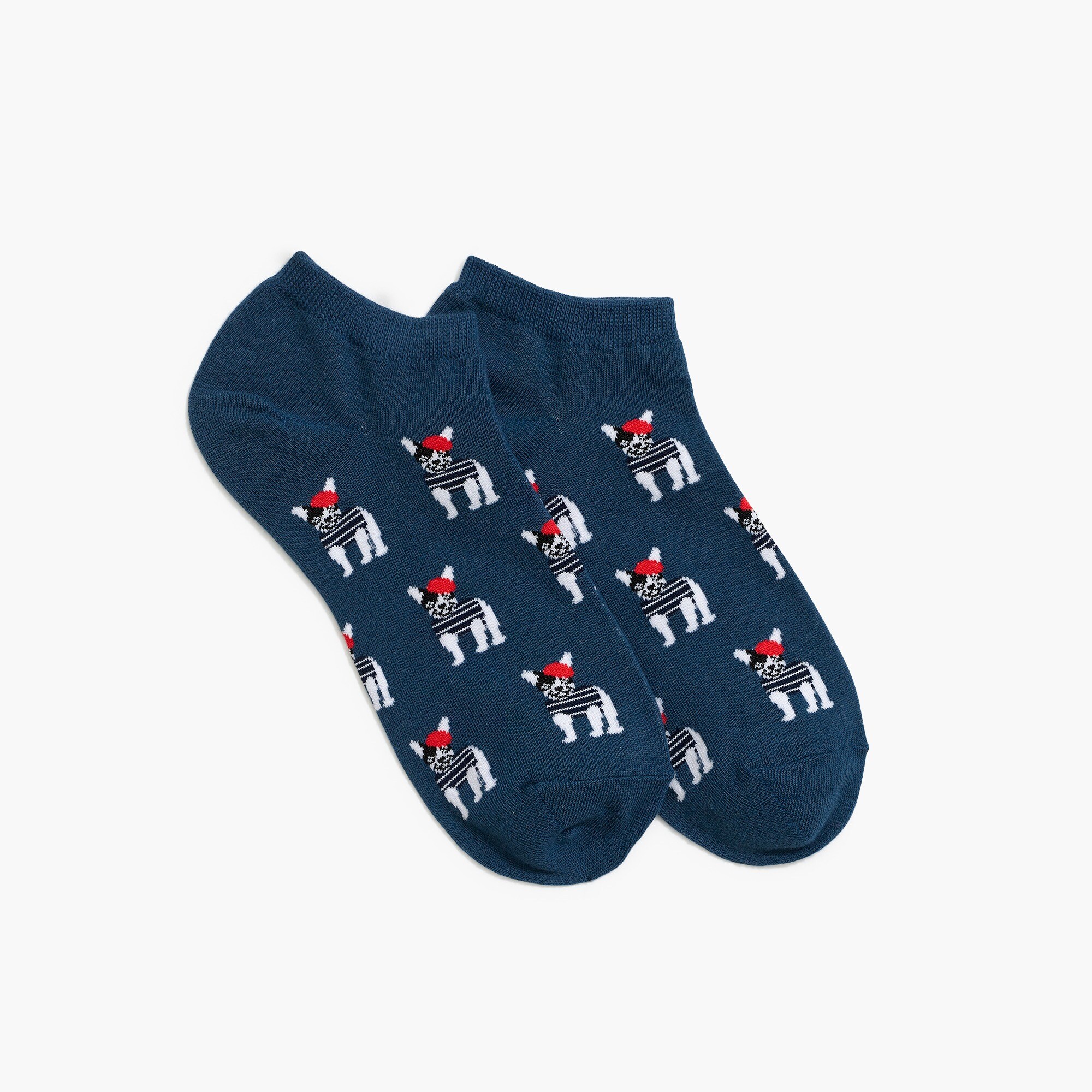 Frenchies in berets ankle socks