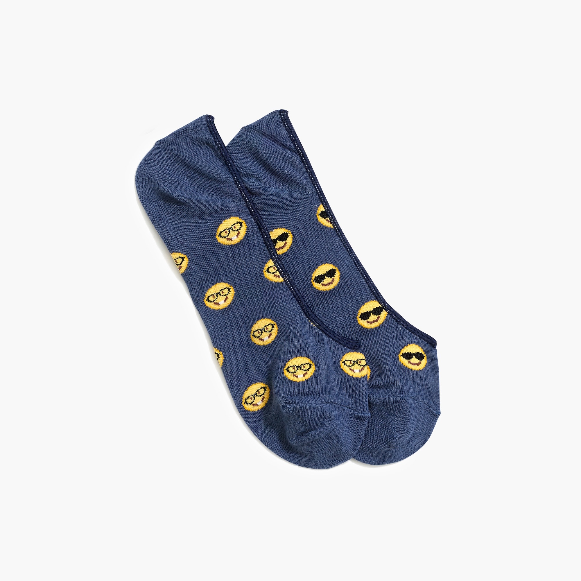 Cool nerd emojis mismatched no-show socks