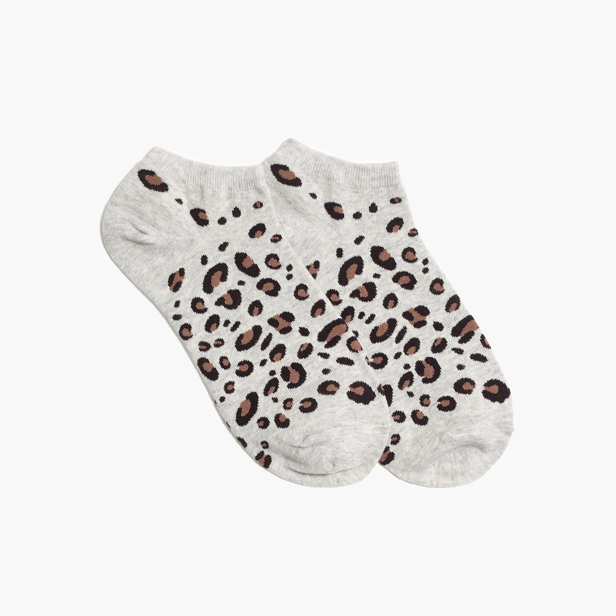Leopard ankle socks