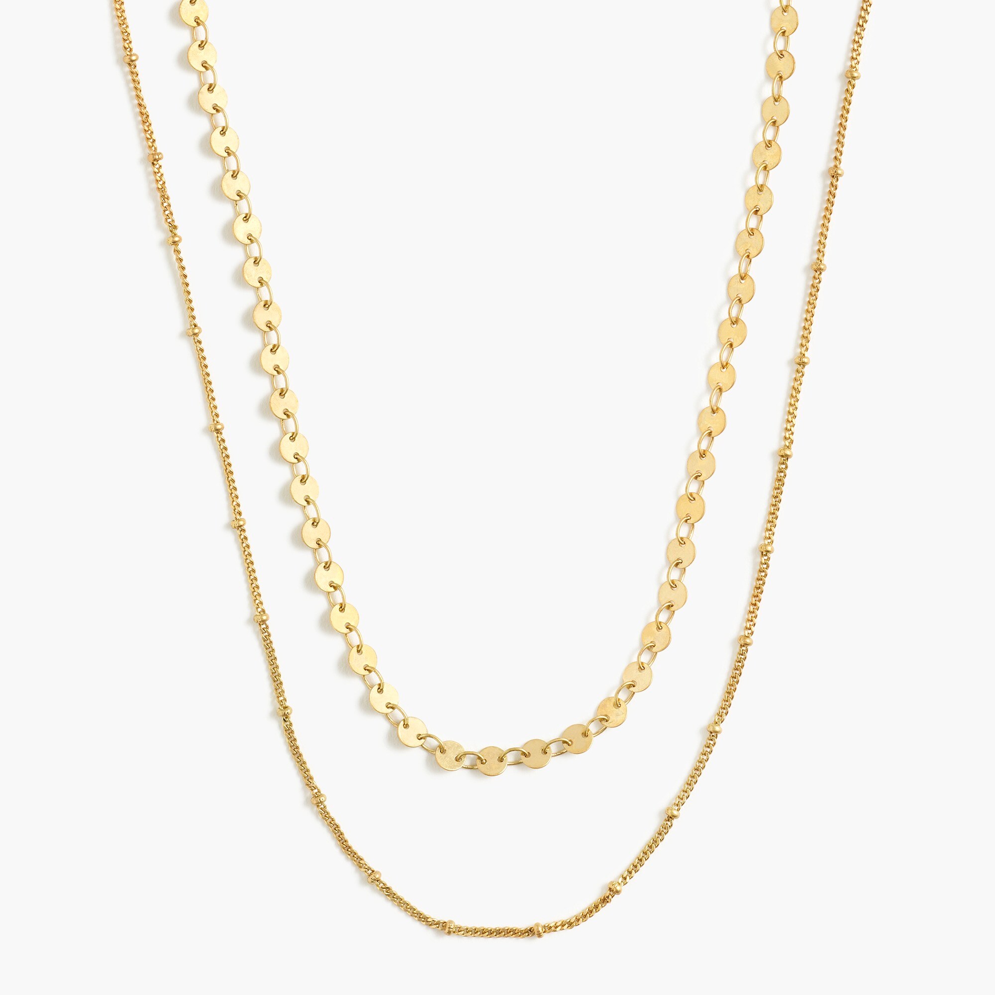 Chain layering necklace