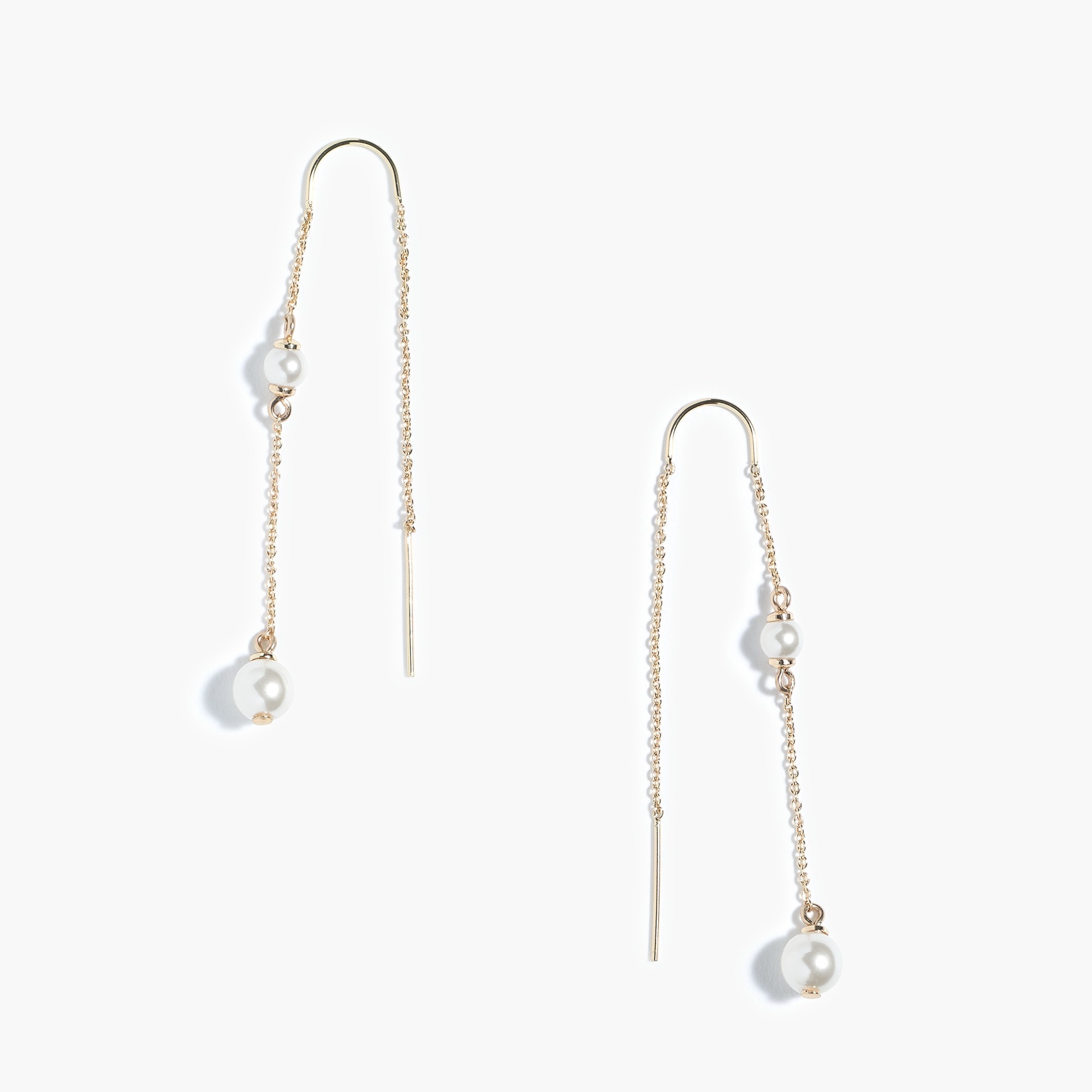 SPS Threader Earrings Pearl
