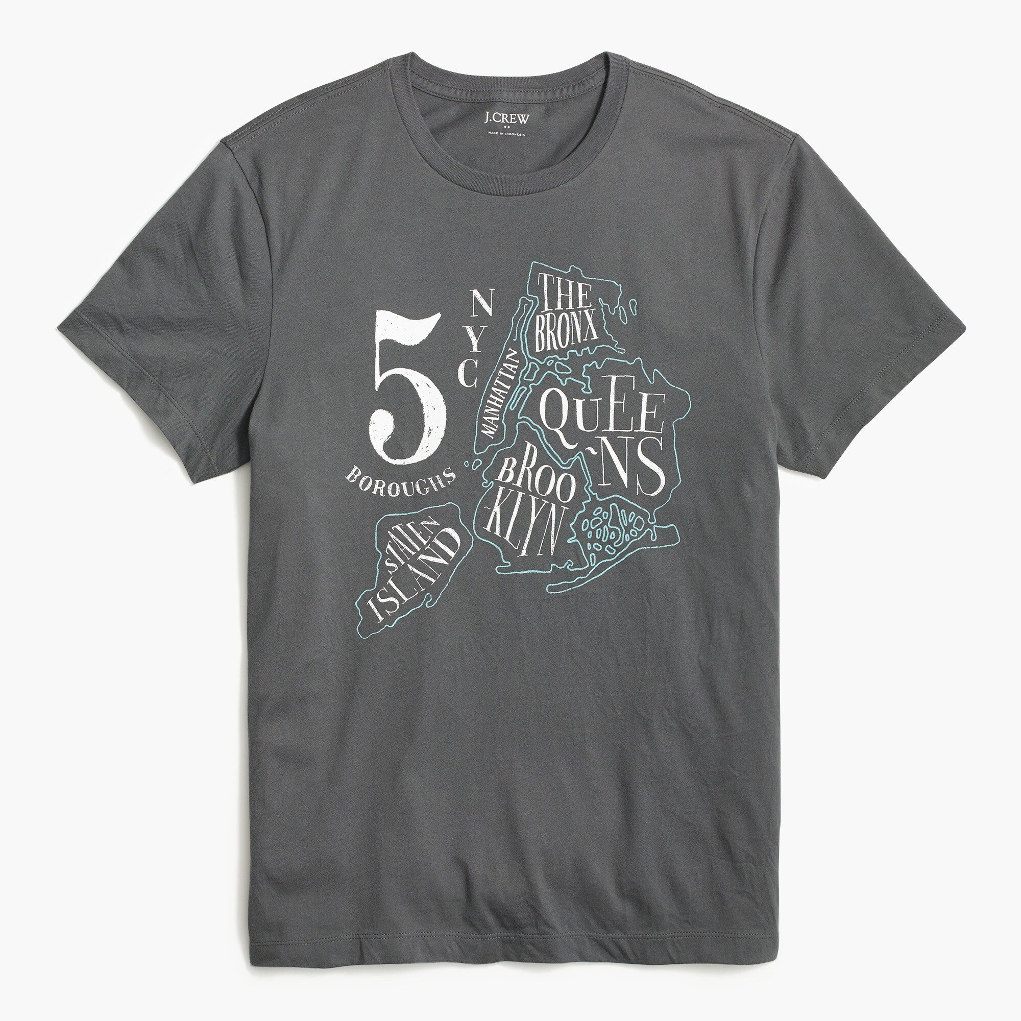 five boroughs graphic tee for men