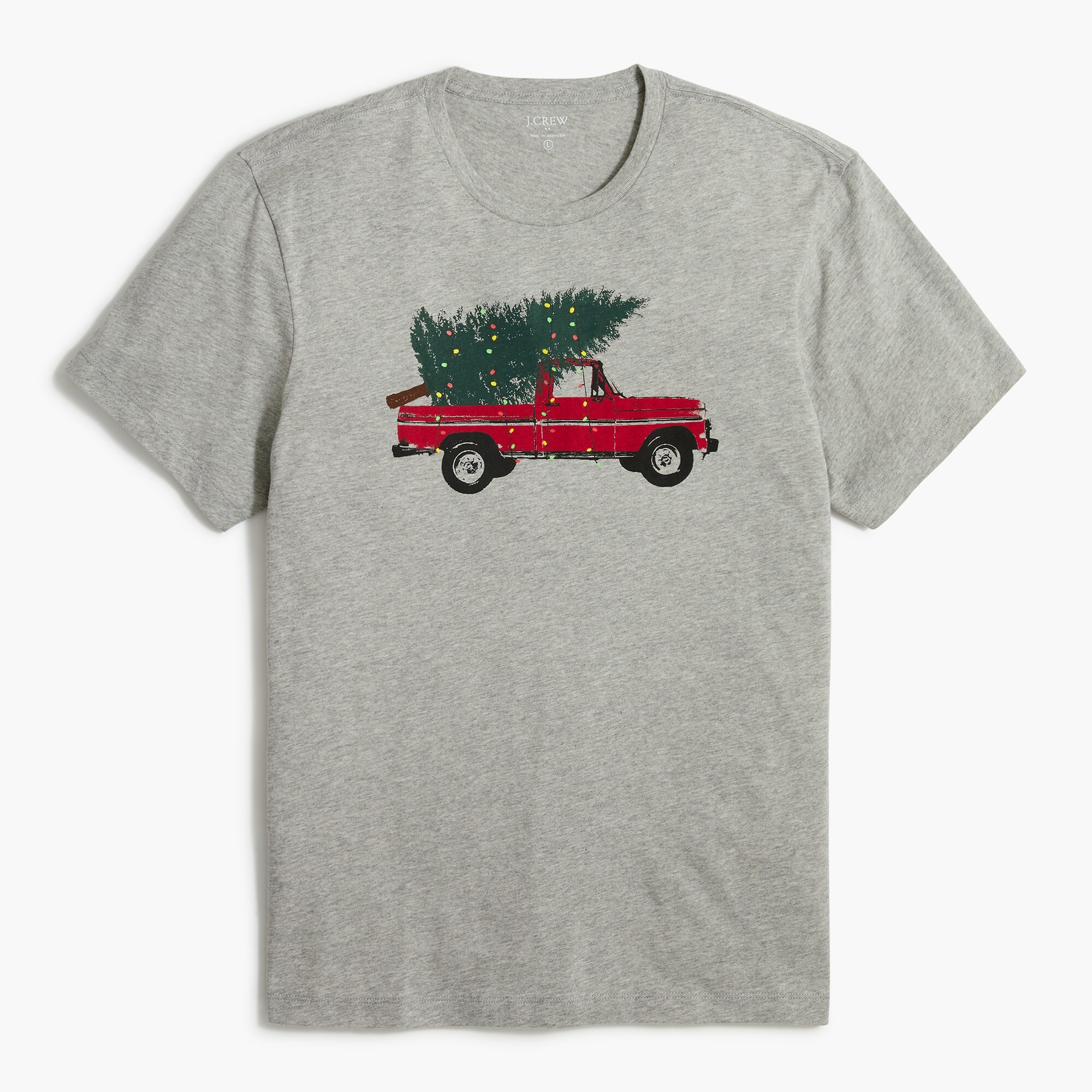 holiday truck graphic tee for men
