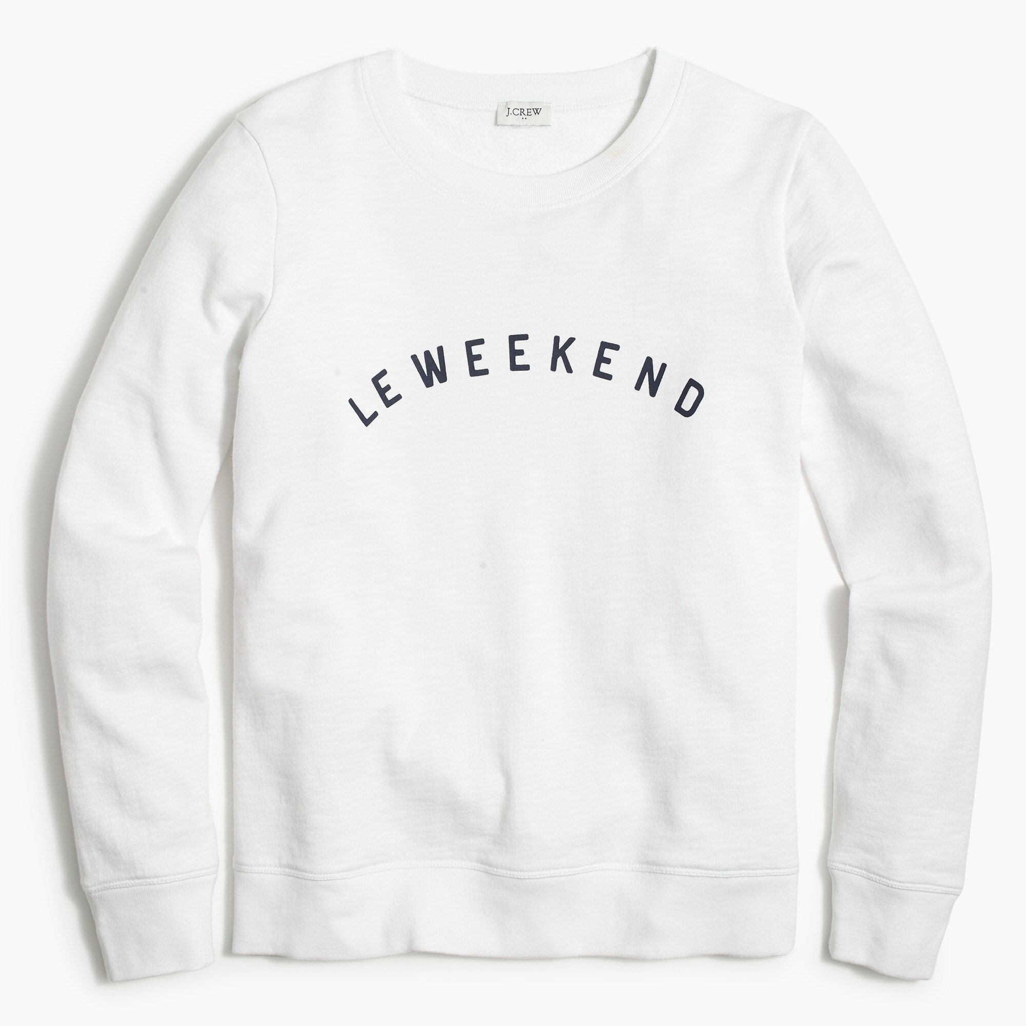 "le weekend" graphic raglan sweatshirt for women