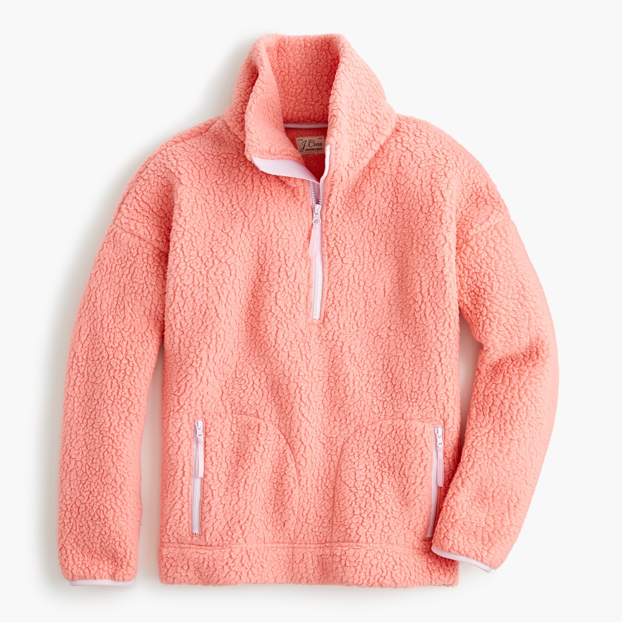 J.Crew Polartec Sherpa Fleece Half zip Pullover Jacket For Women