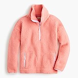 Polartec® sherpa fleece half-zip pullover jacket