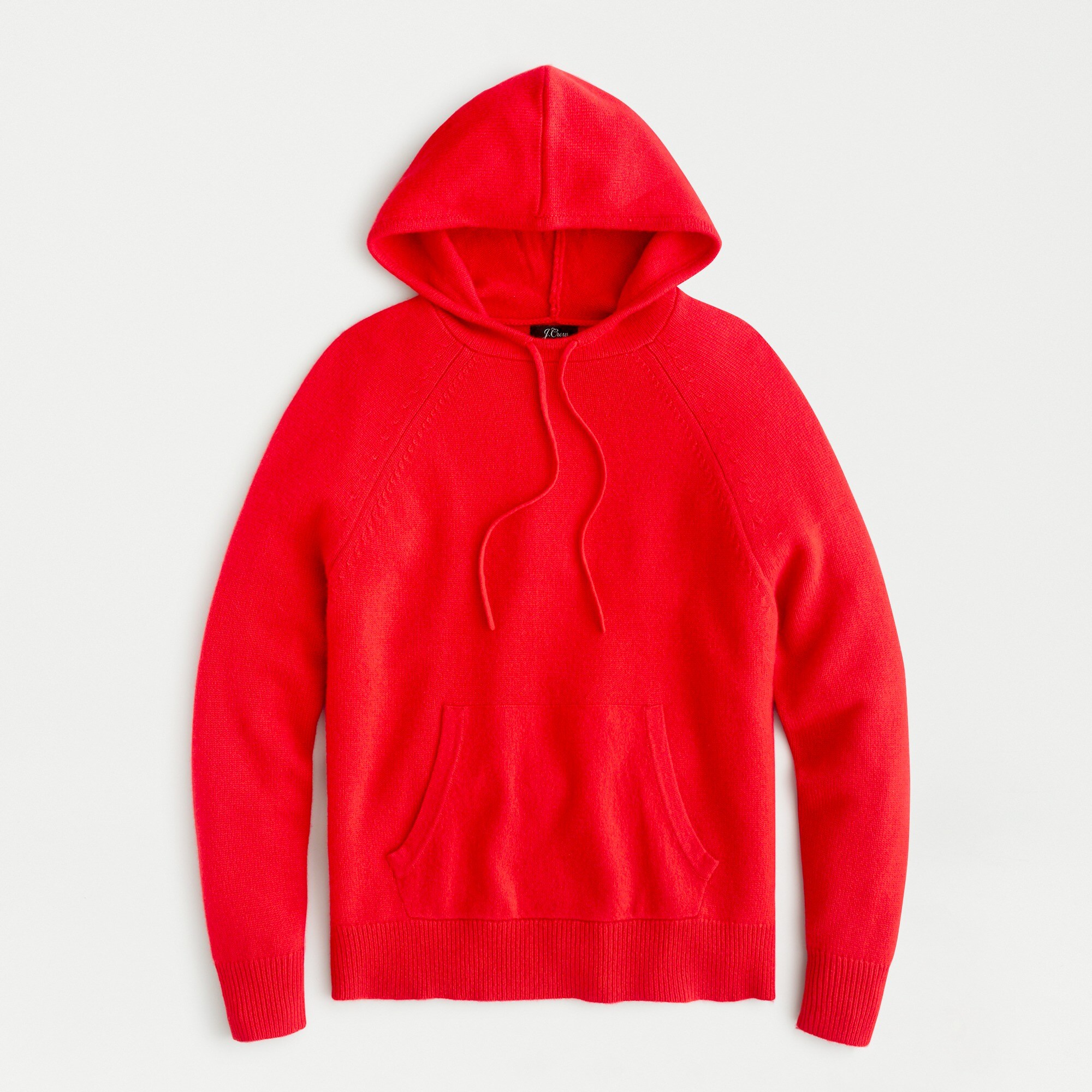 Long-sleeve everyday cashmere pullover hoodie