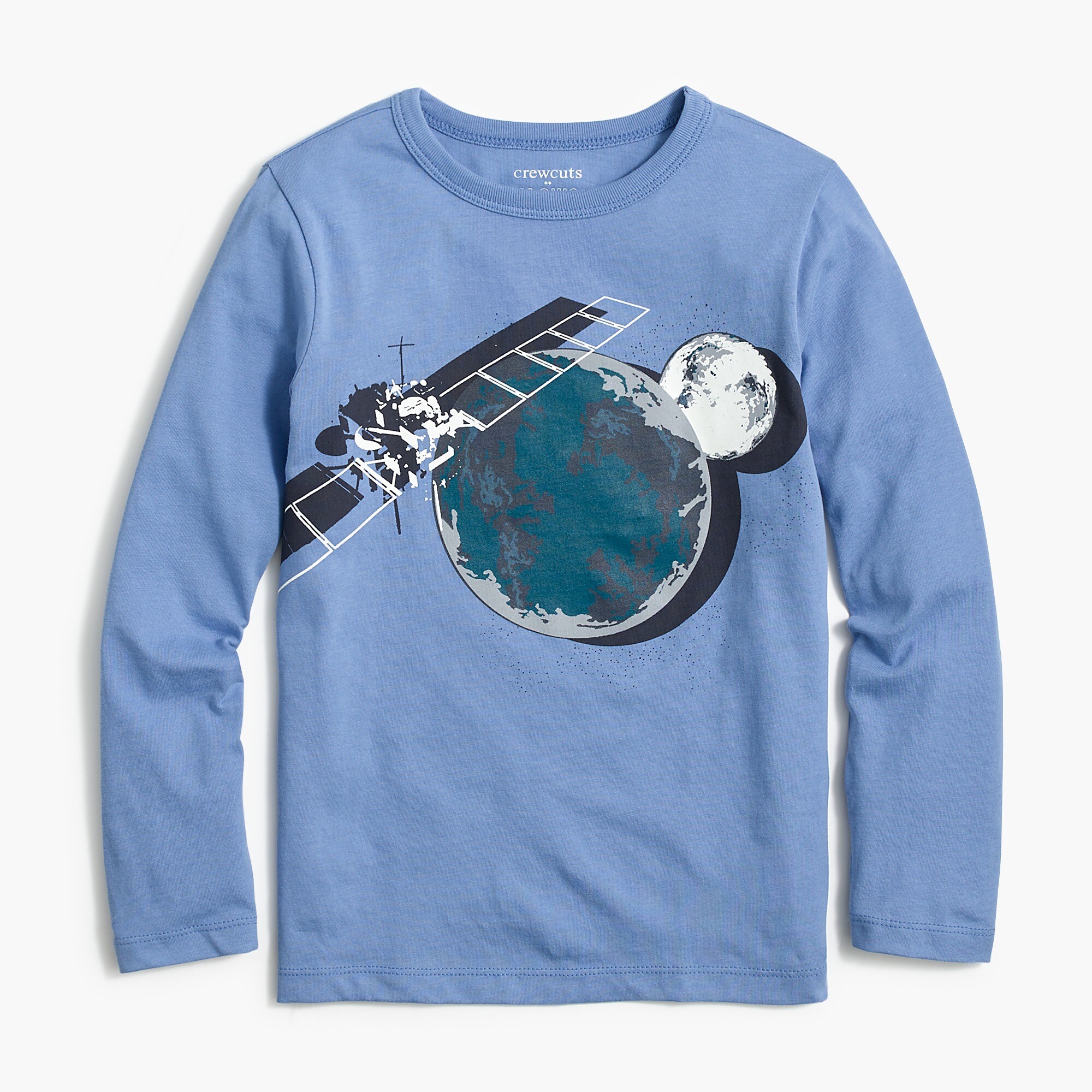 Boys' long-sleeve satellite graphic tee