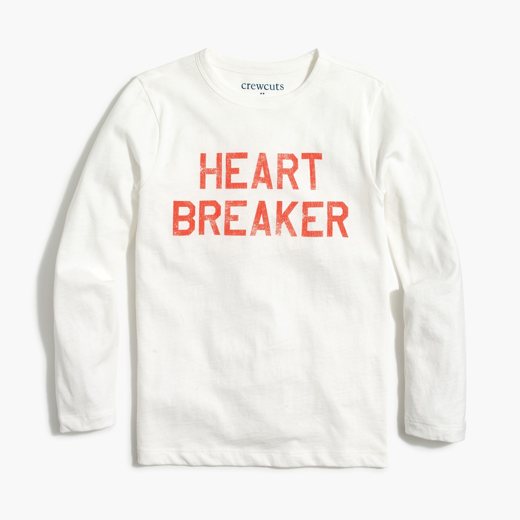 Boys' long-sleeve "heartbreaker" graphic tee